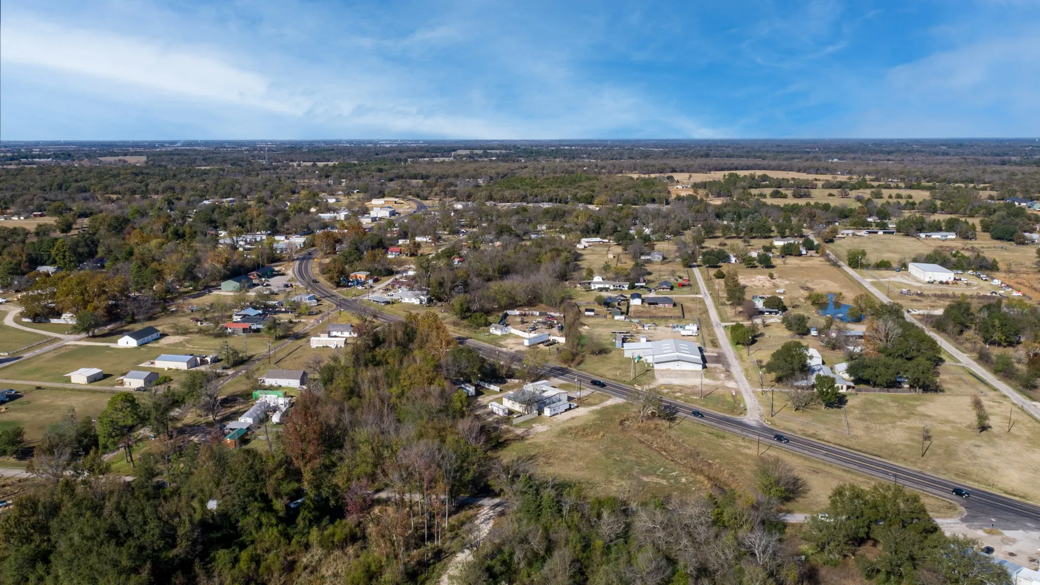 Aerial view of property and surrounding area
