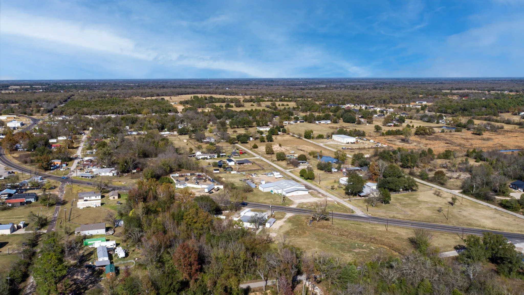 Aerial view of property and surrounding area