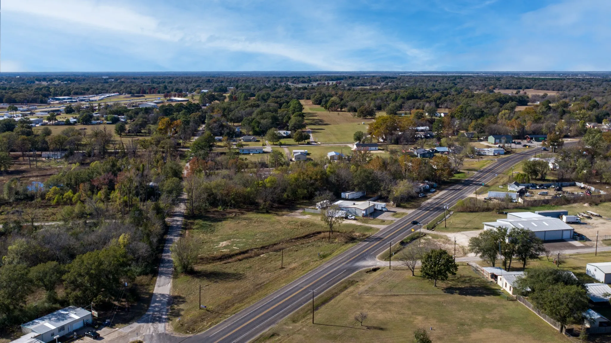 Aerial overview of property's location