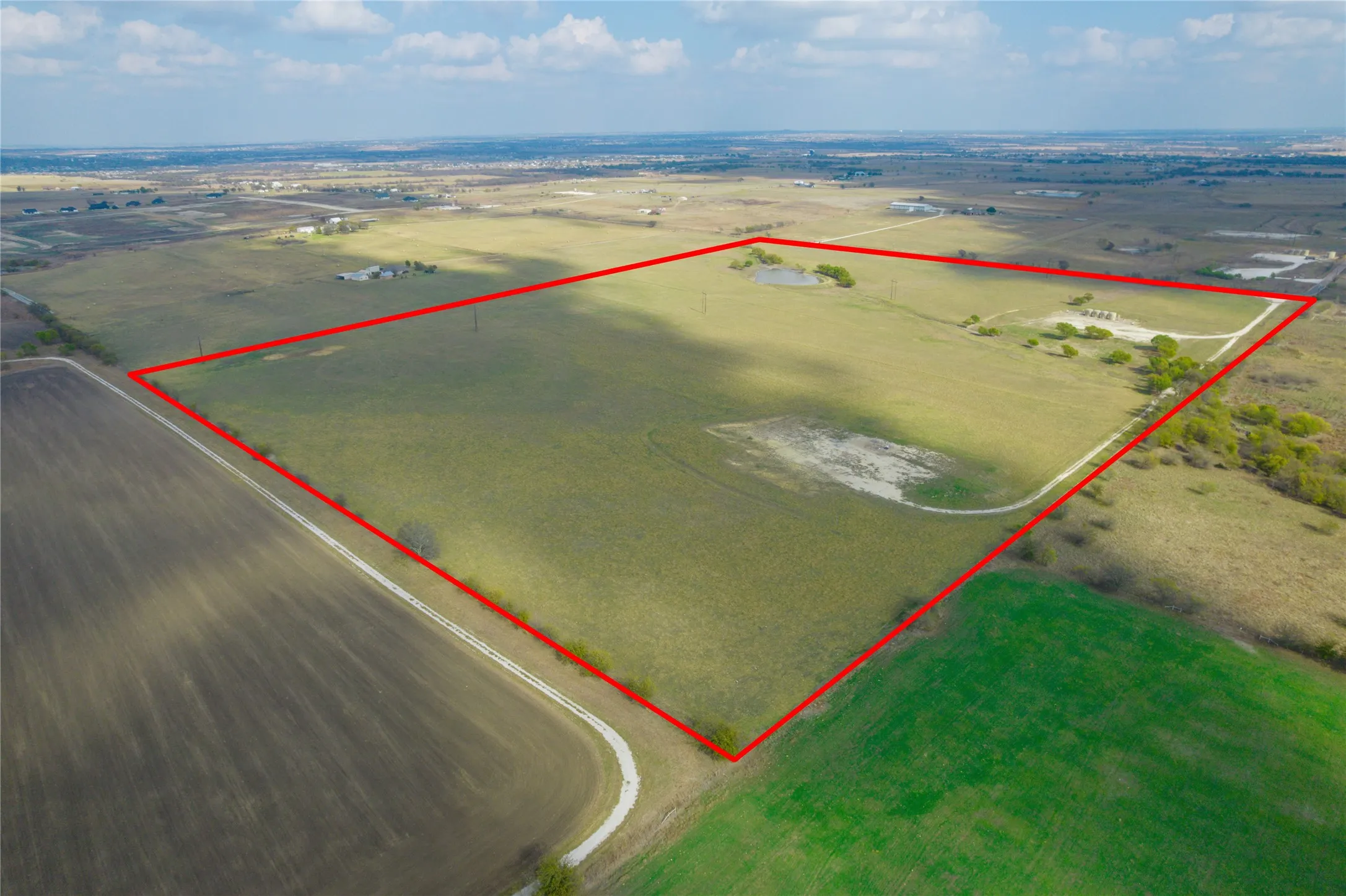 View of rural area featuring property parcel outlined