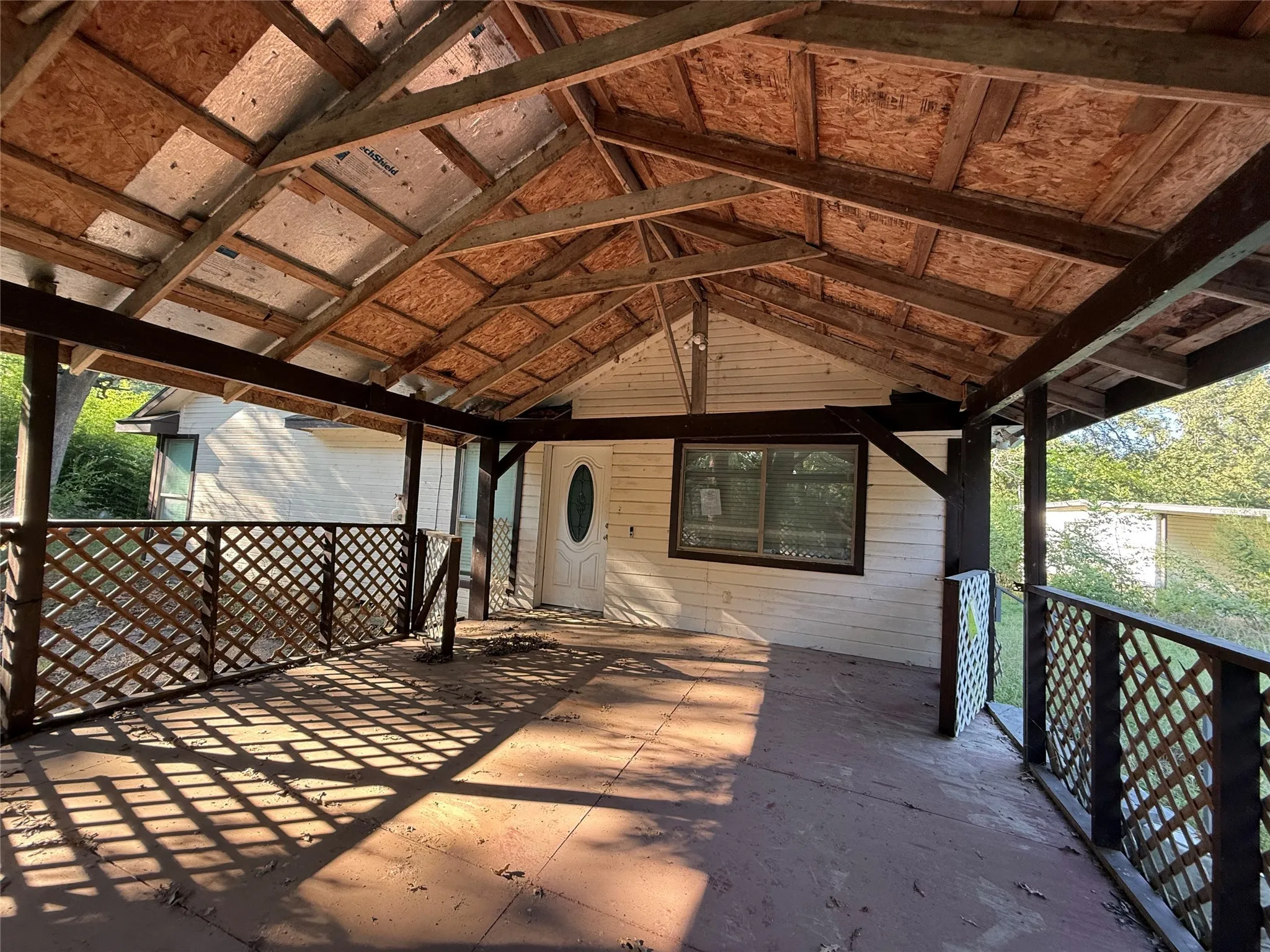 View of patio