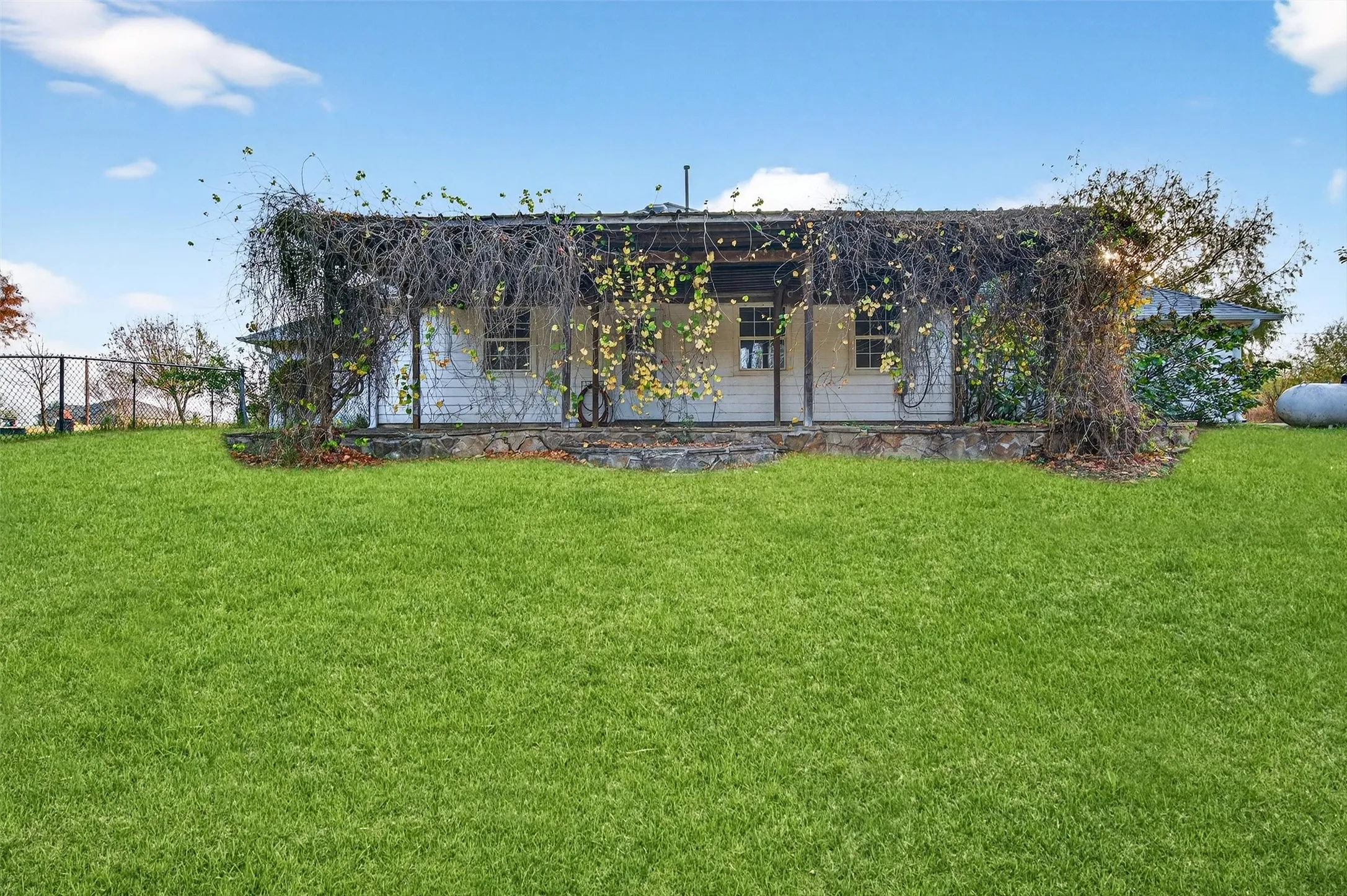 Rear view of house