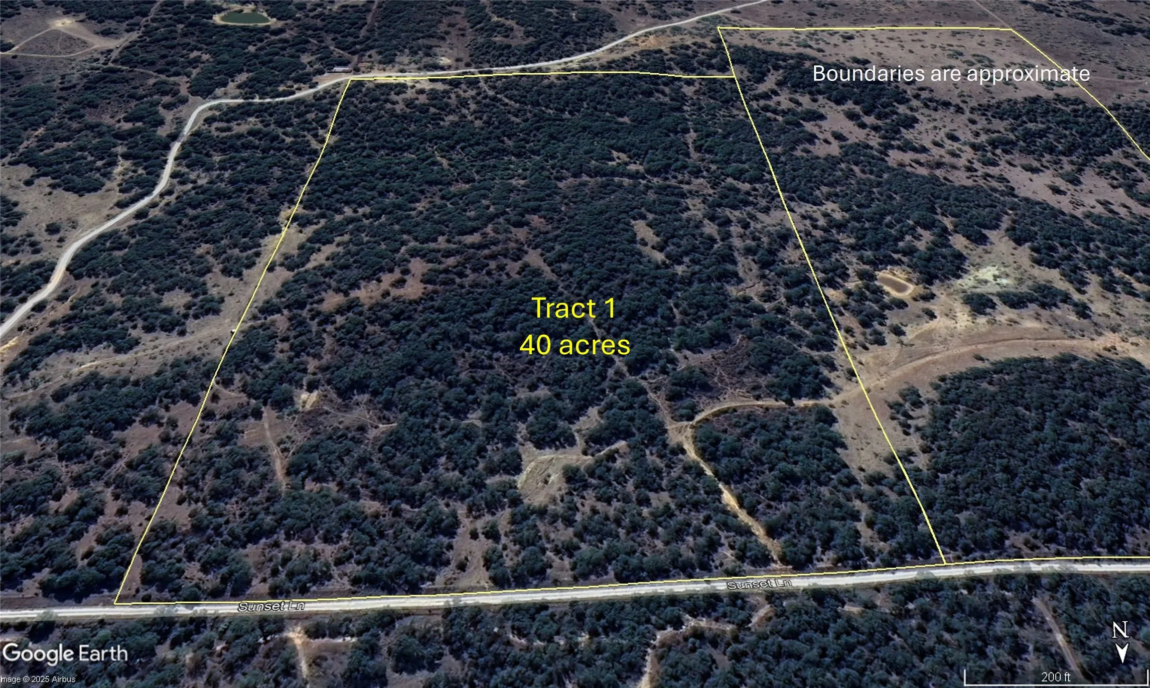 Map / location featuring property parcel outlined