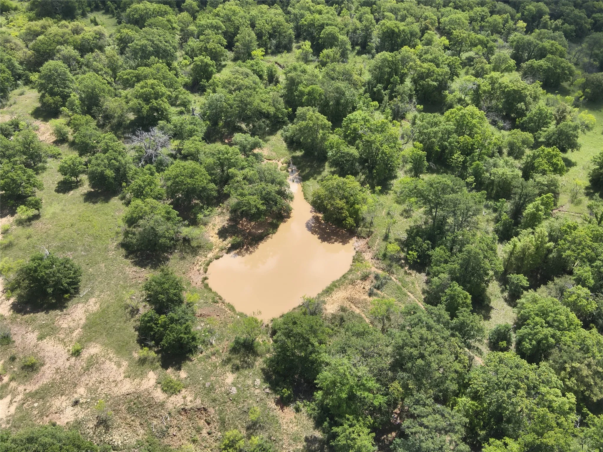 Drone / aerial view of a large body of water