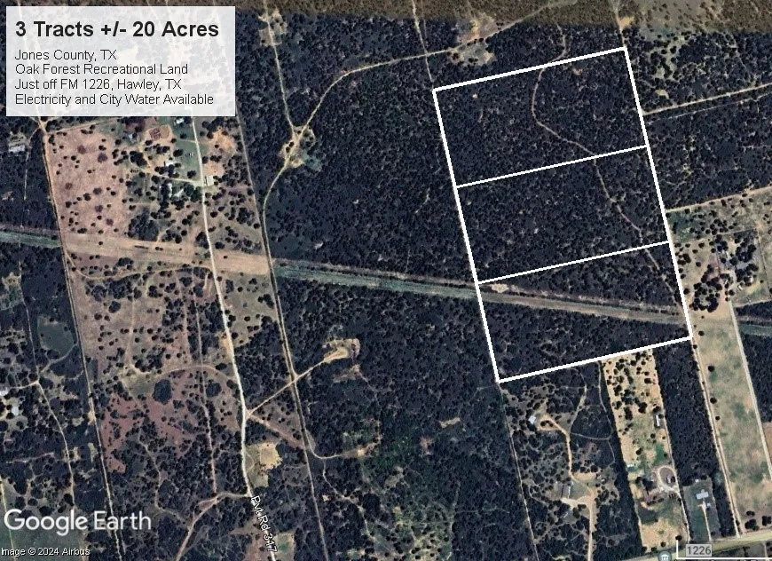 Parcel C closest to raw land to the north