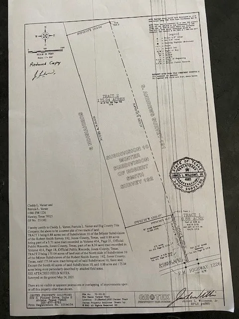 Survey map / technical document
