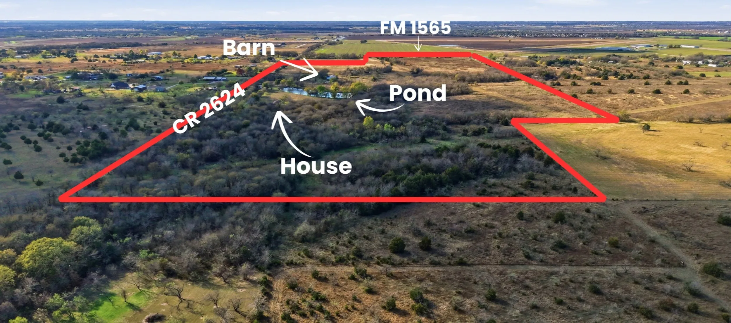 View looking toward FM 1565