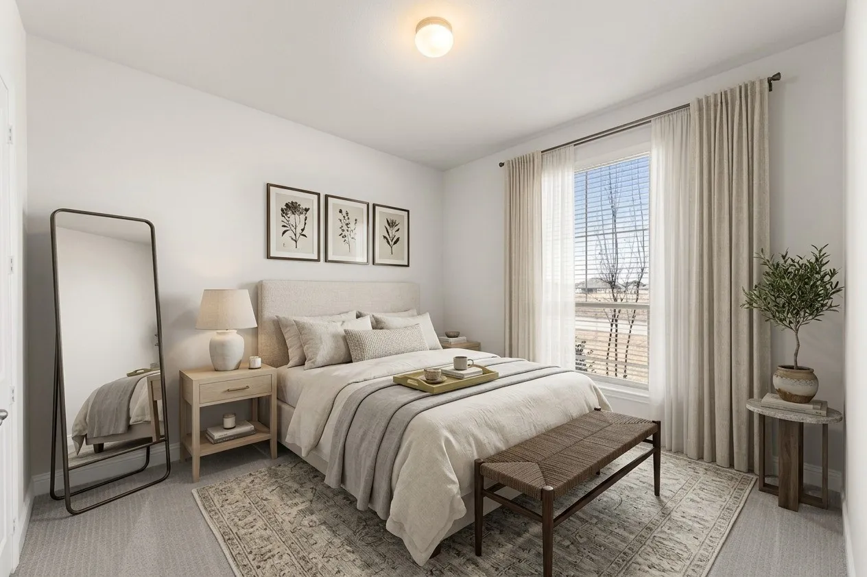 532 Birthright Ln Virtual Staging Guest Bedroom