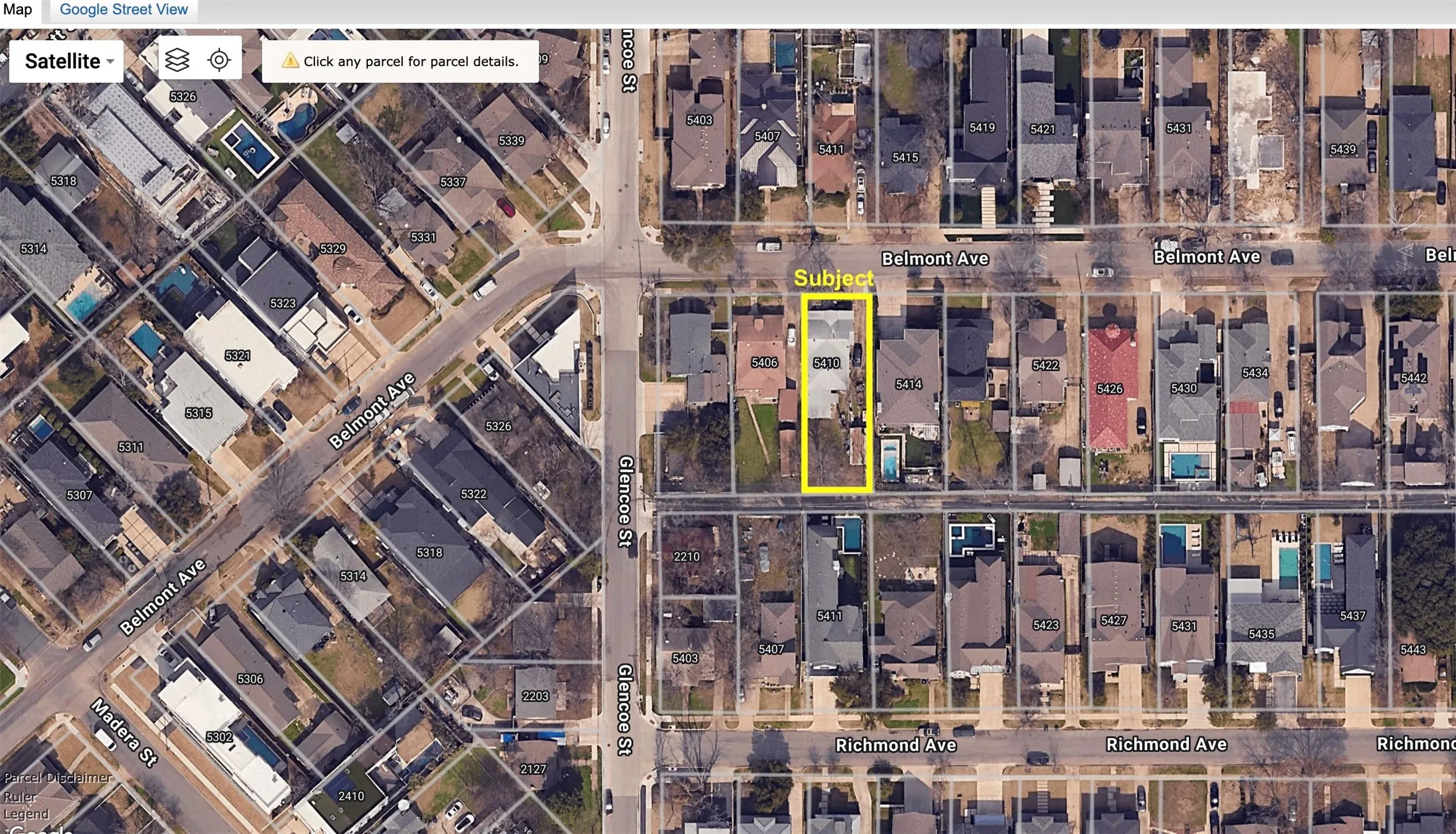 Location, 3rd home from the corner of Glencoe St