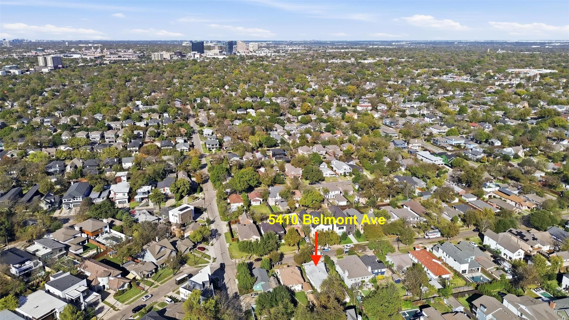 Looking towards Mockingbird Lane