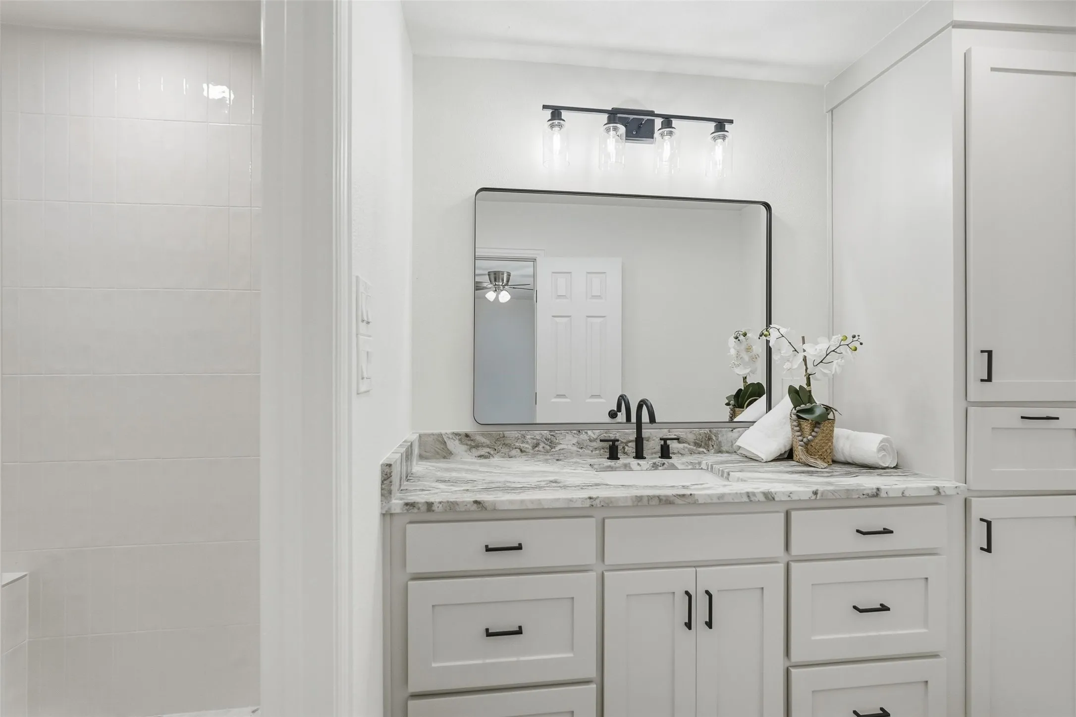 ensuite featuring vanity