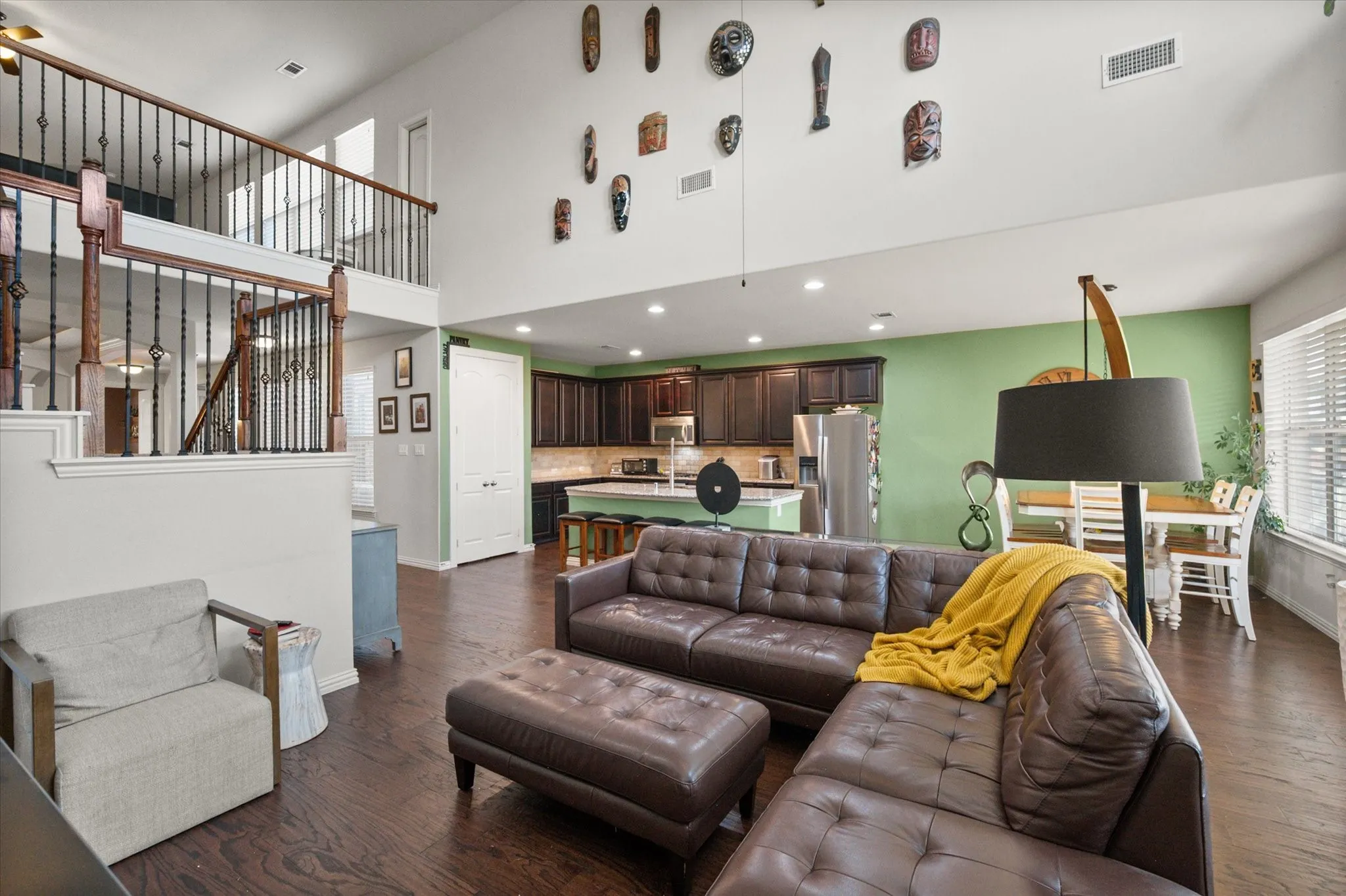 Open concept two story living area