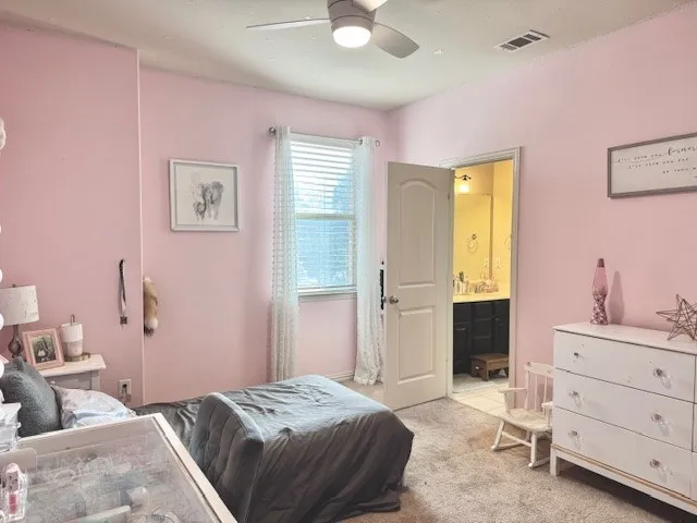 Upstairs bedroom sharing a bath