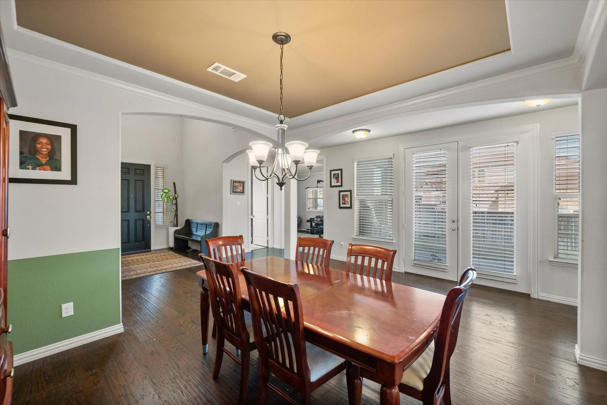 Formal Dining room with natural light