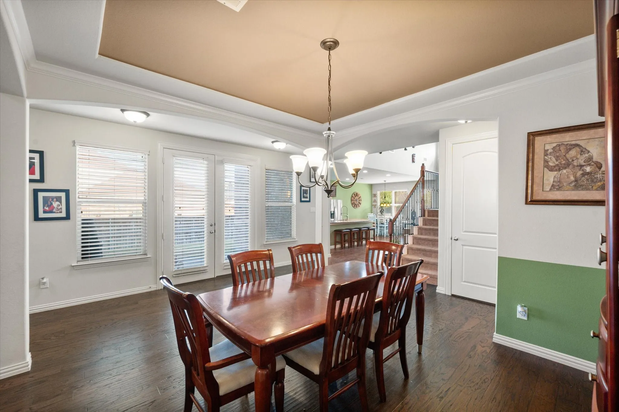 Formal Dining room with natural light