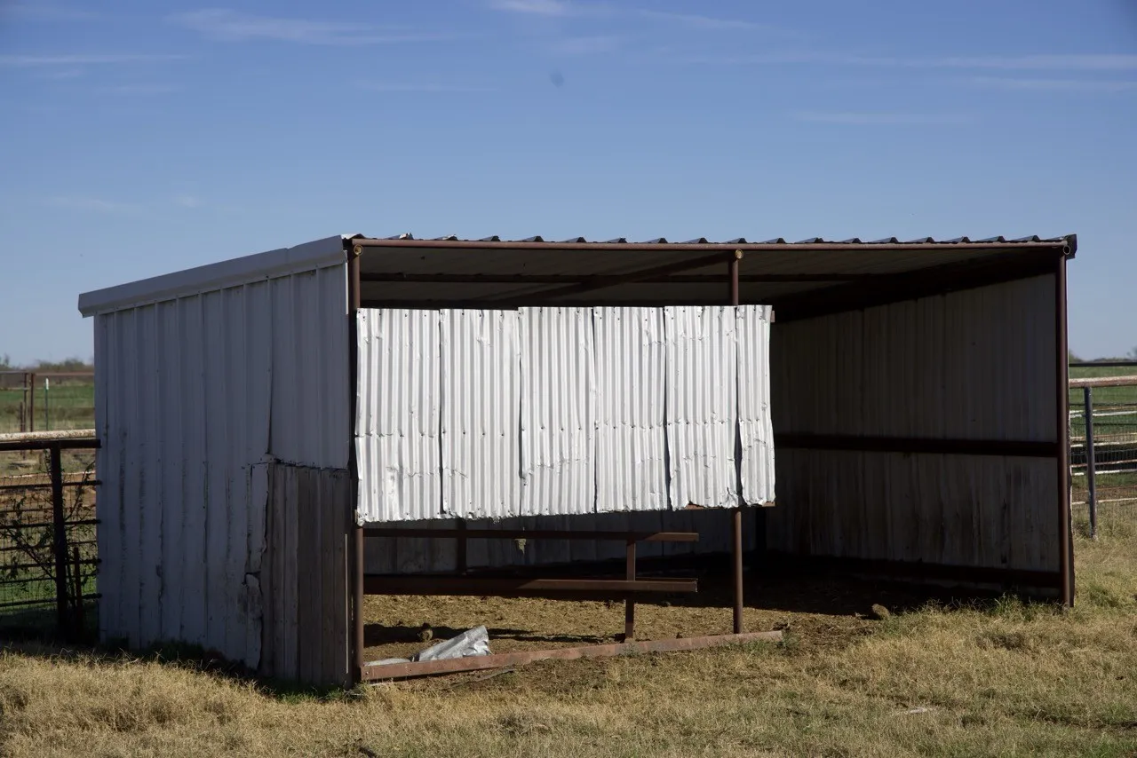 View of pole building