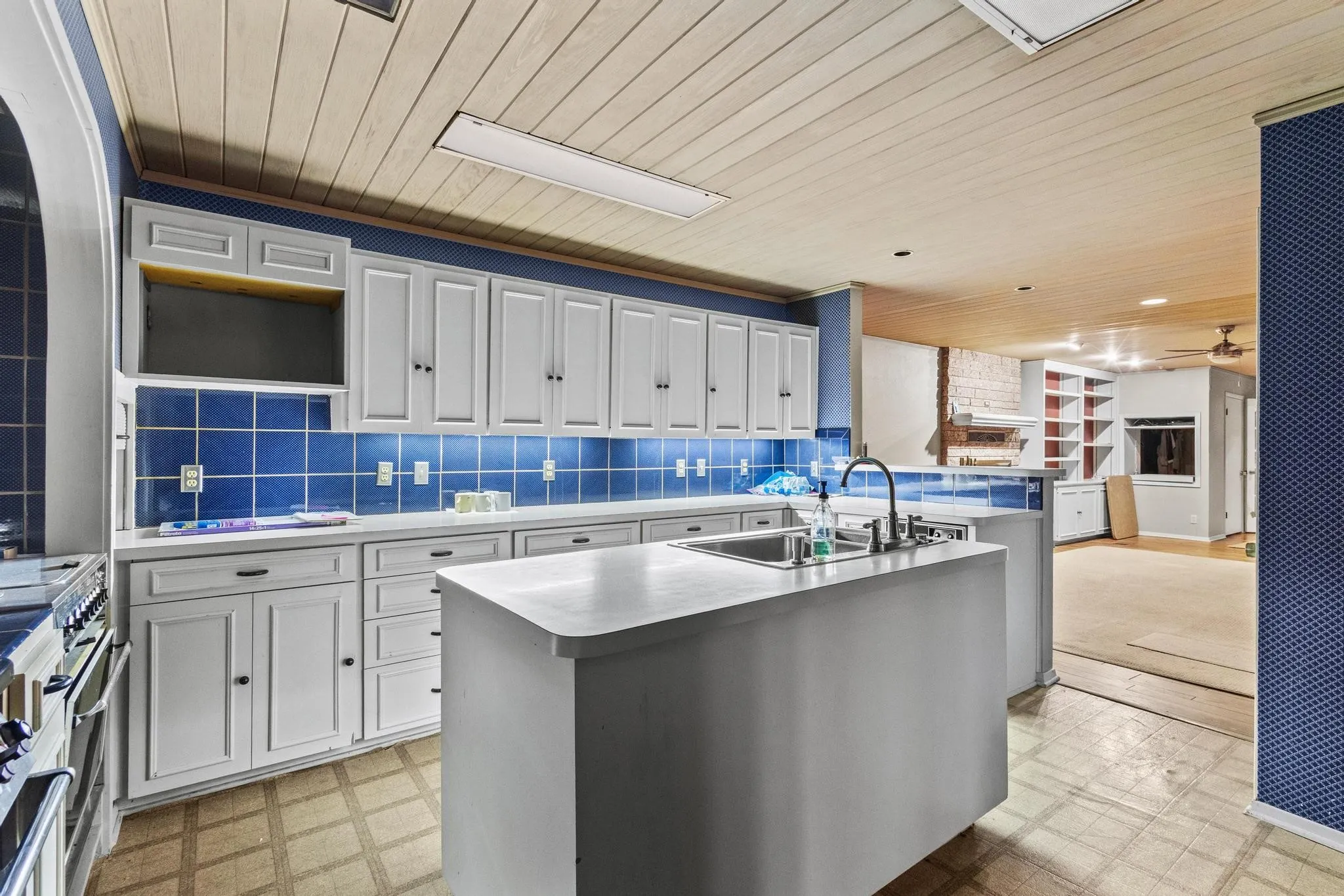 Large Kitchen 2 ranges, sink in island