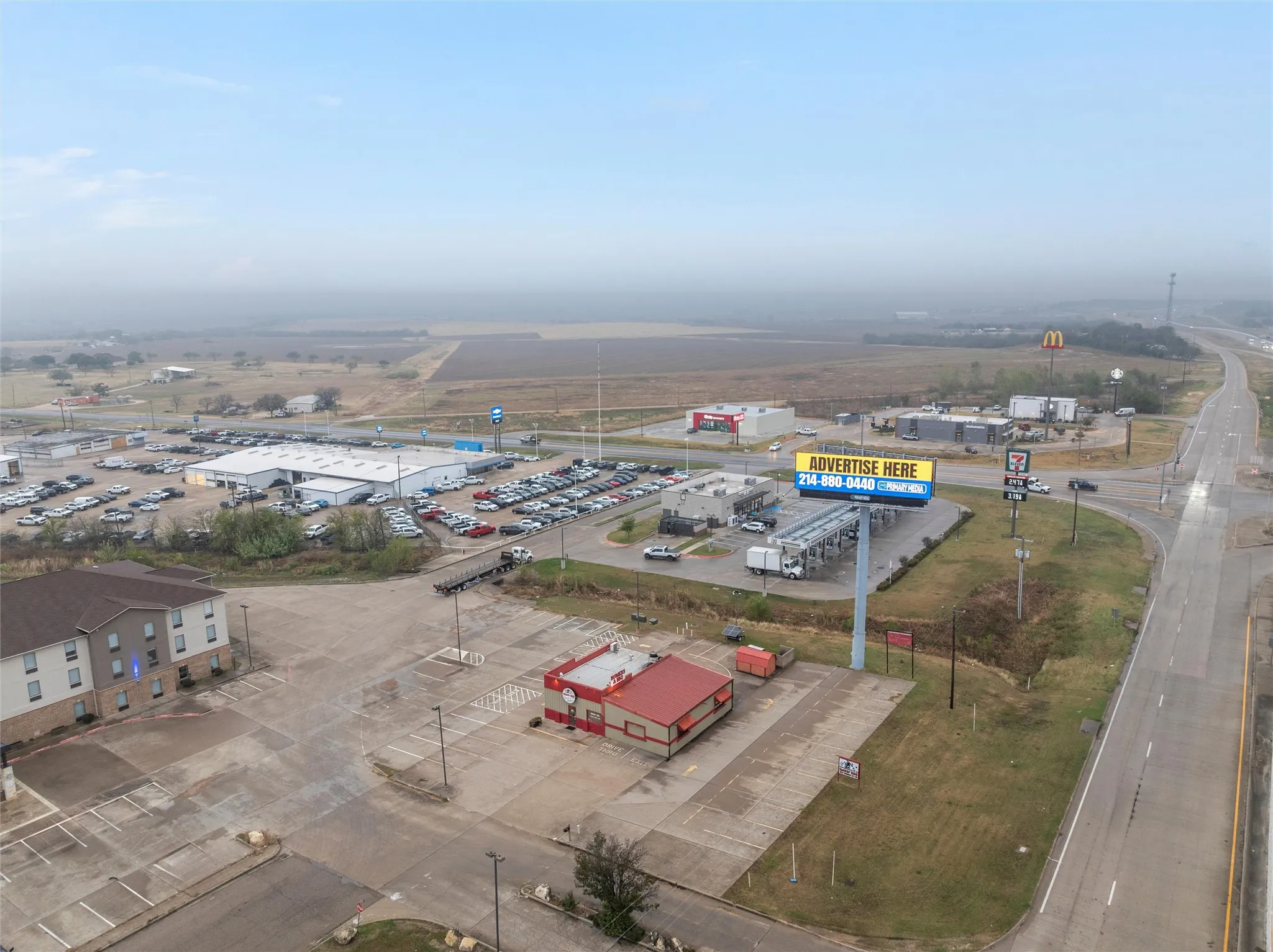 Bird's eye view of industrial structures