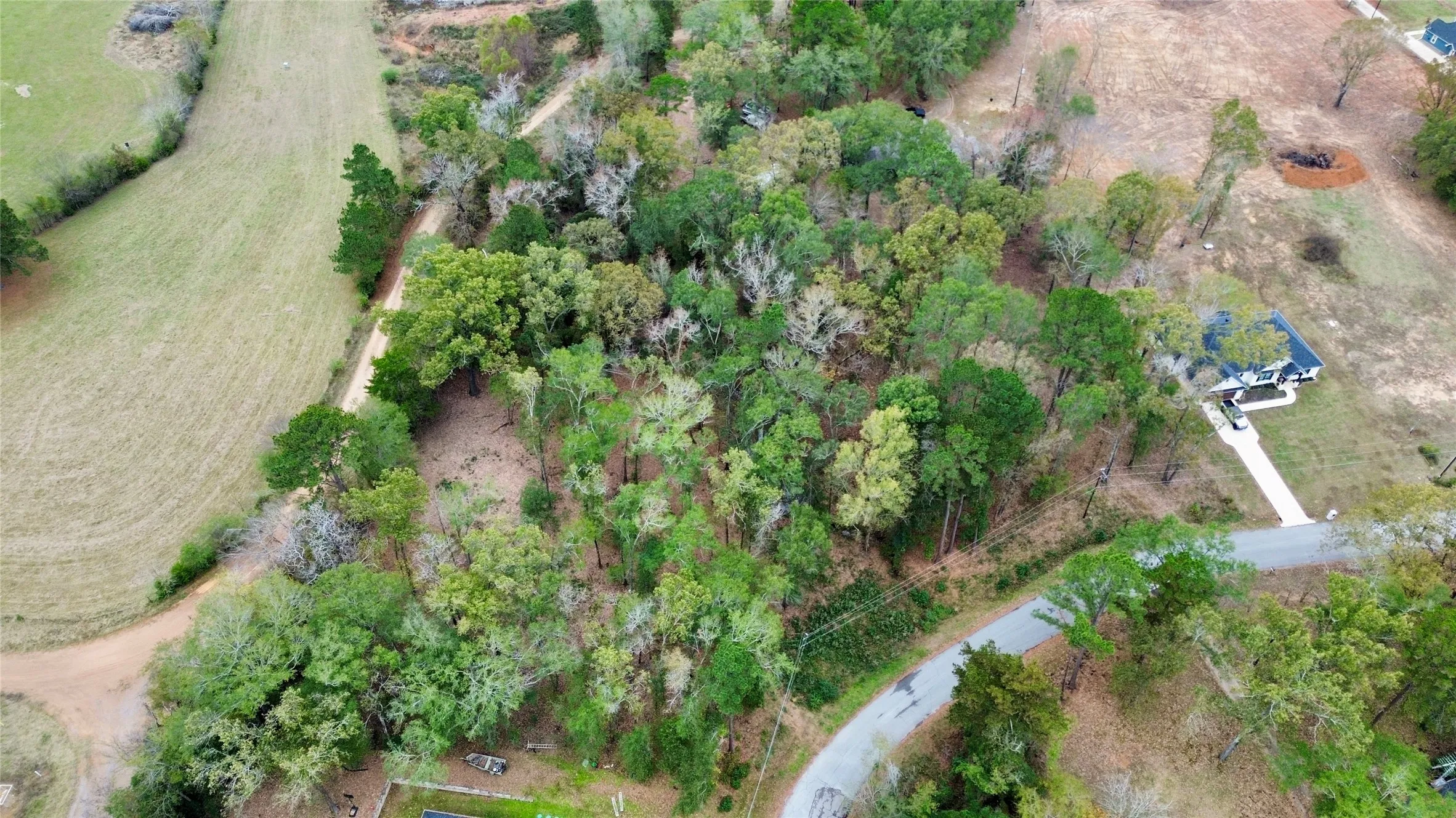 Aerial view of property's location