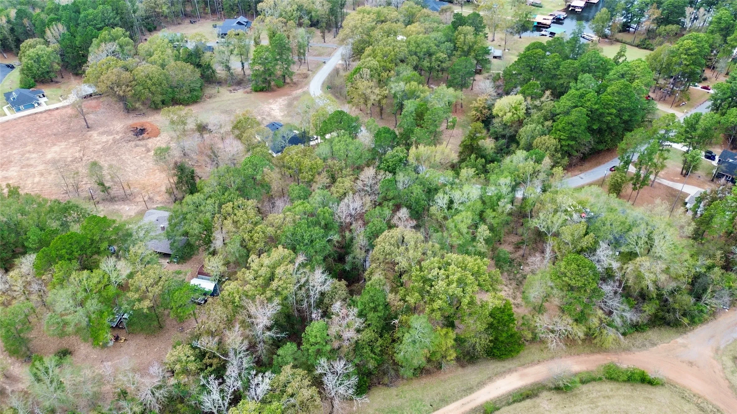 Aerial view of property's location