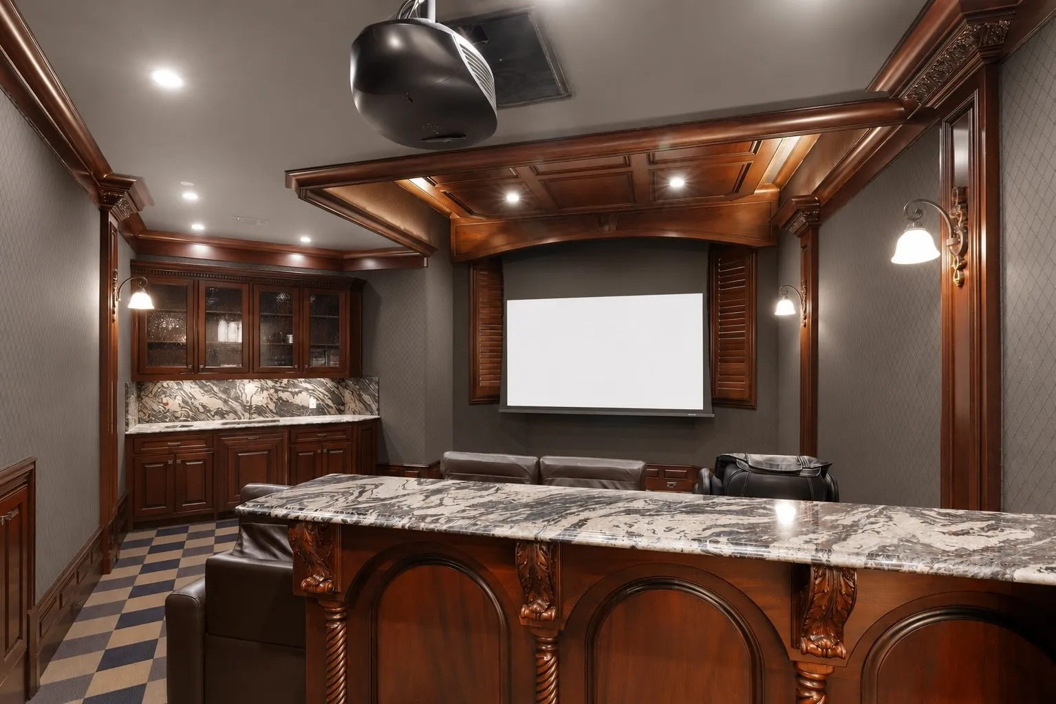 First floor media room