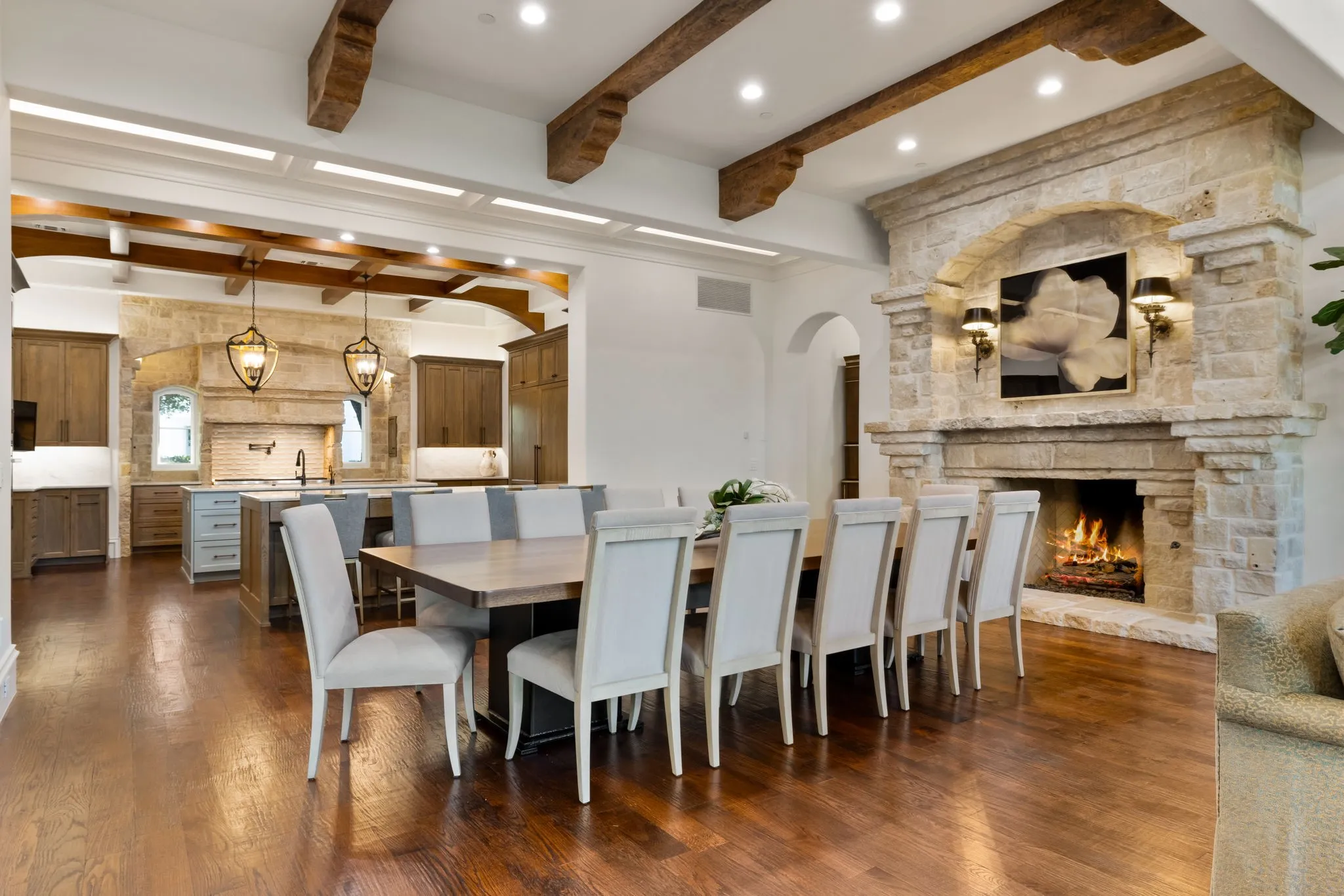 Open kitchen with ample space.