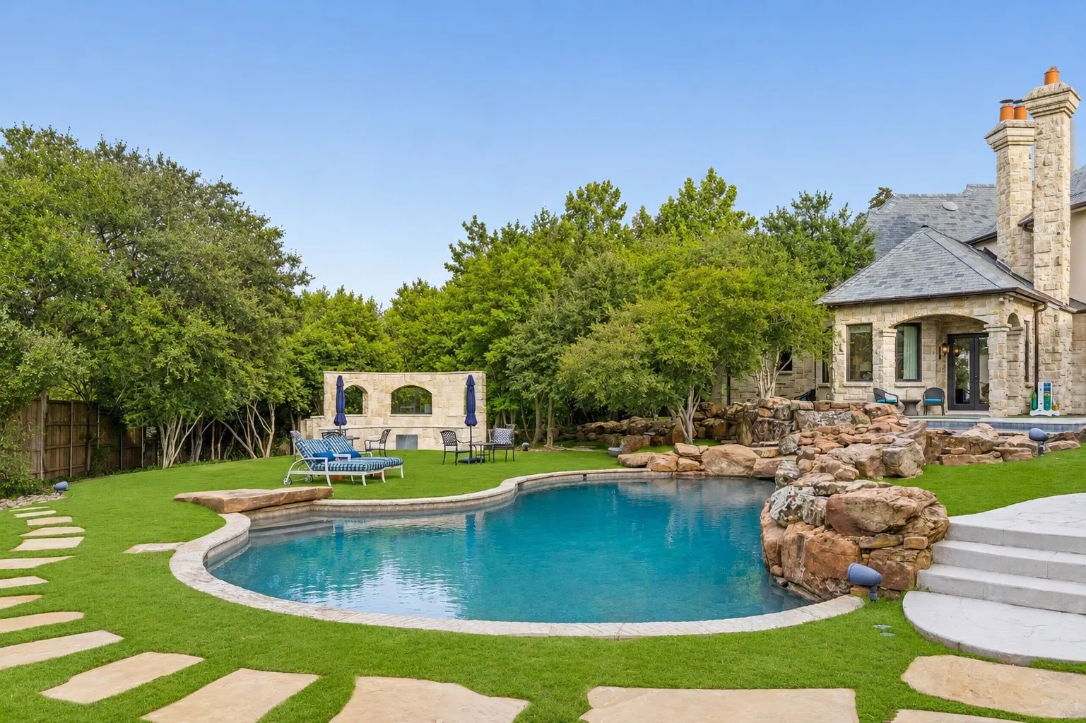 Private backyard