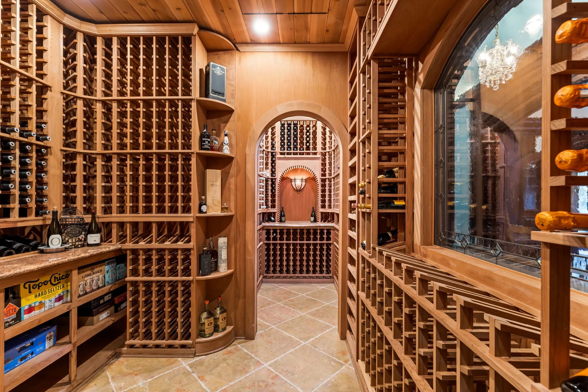 Climate-controlled wine cellar offering 2,200+bottles capacity