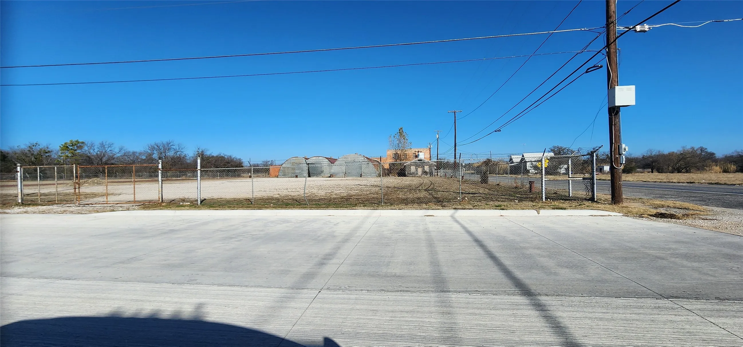 View of new street in front of property