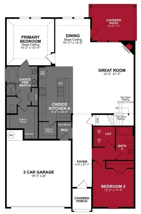 Beazer Homes Churchill Rainier Floorplan.
