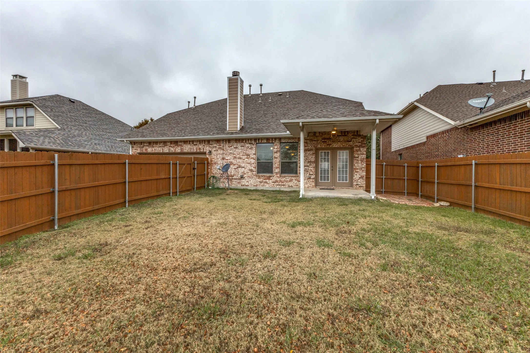 Relax on the roomy covered patio!