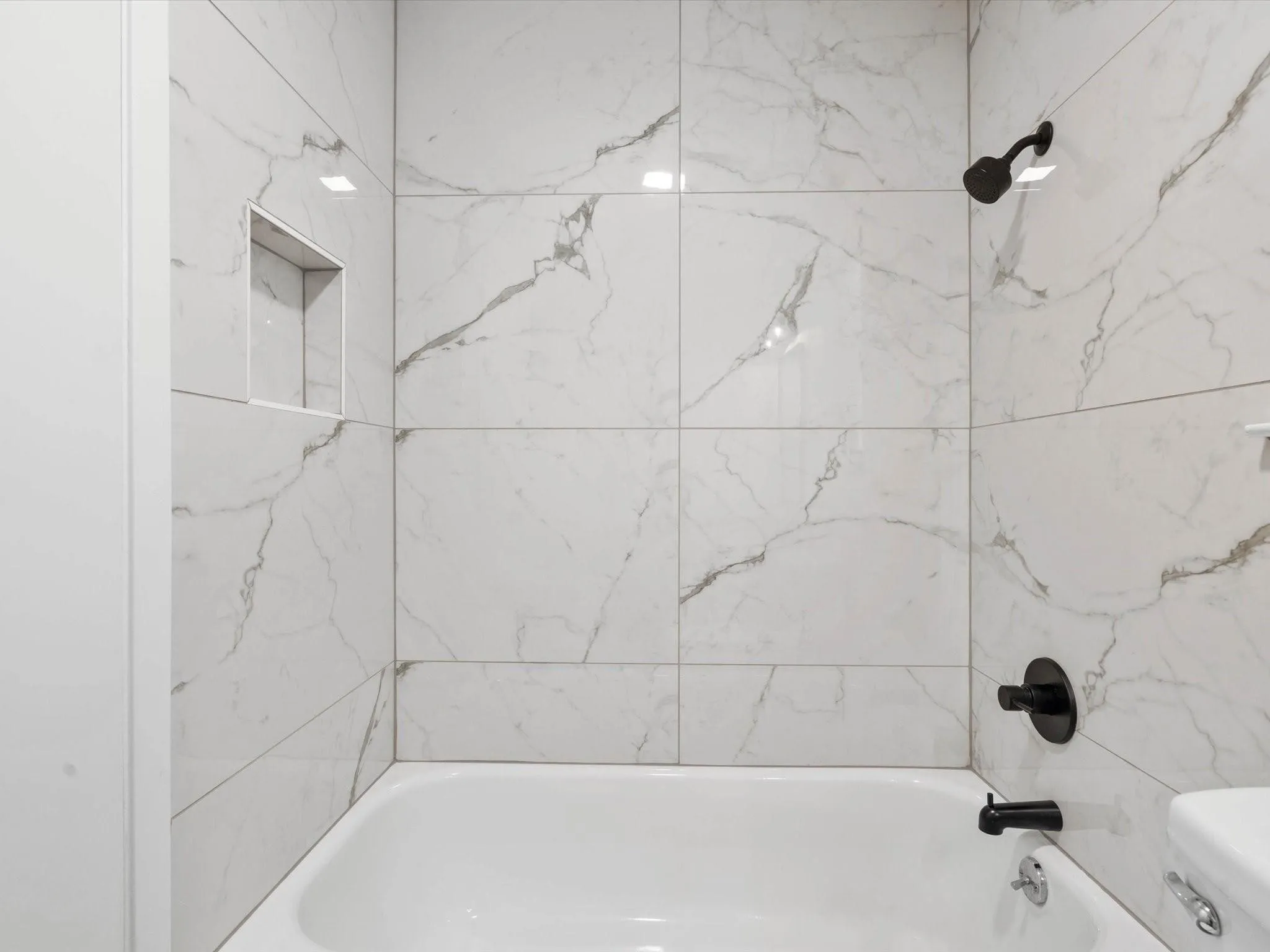 Full bathroom featuring tub / shower combination