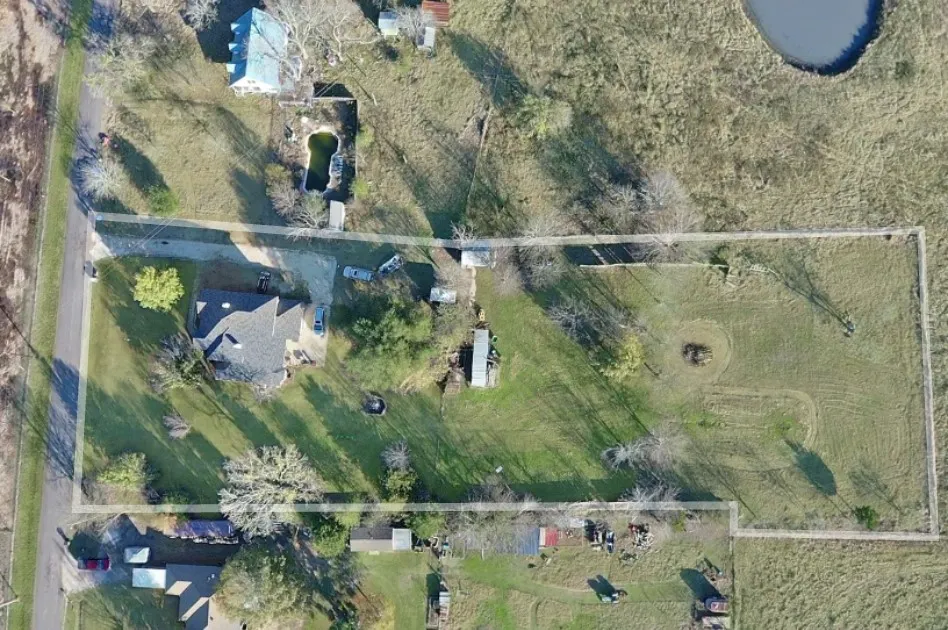 Aerial overview of property's location