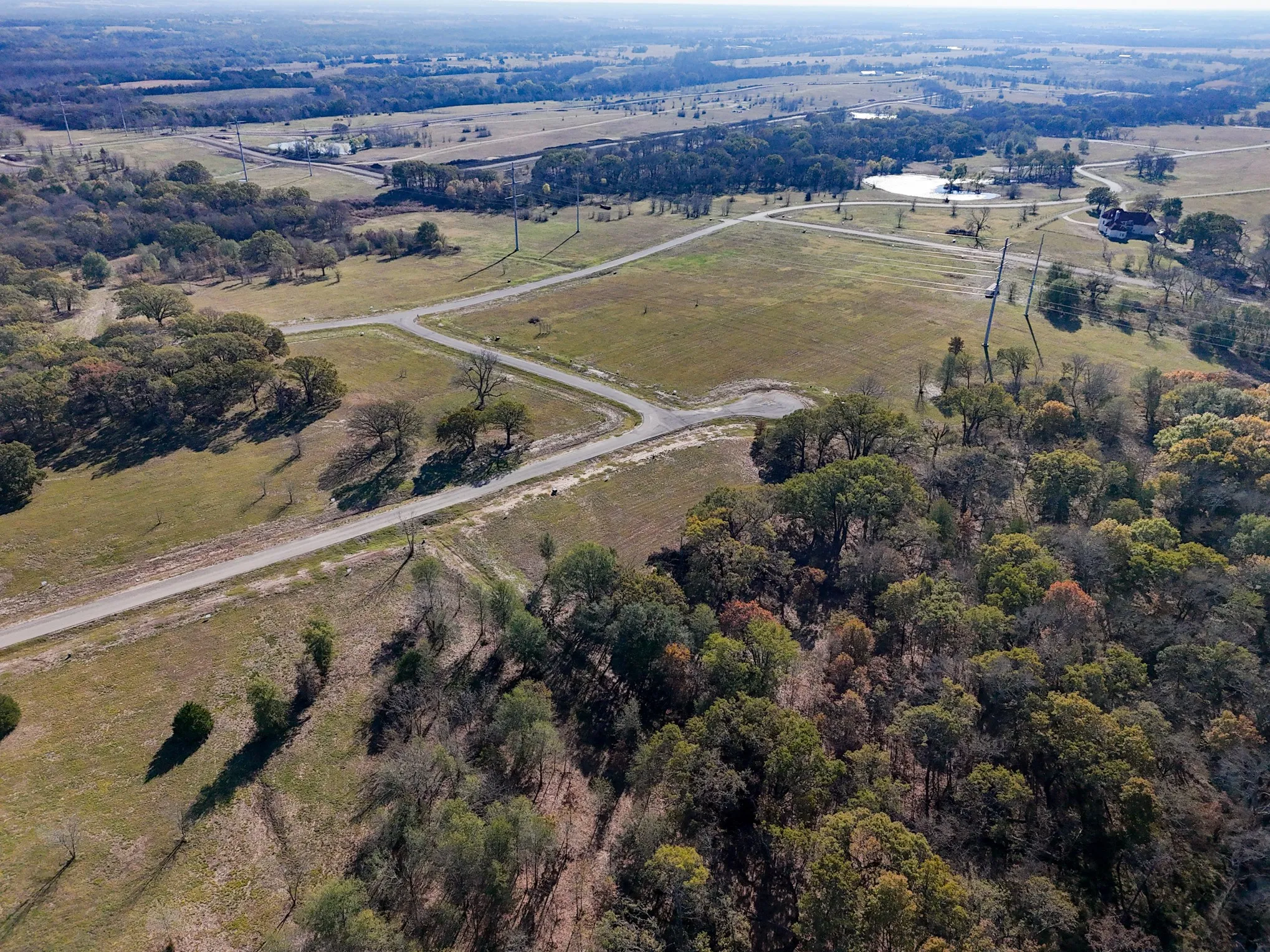 Aerial view of property's location featuring rural landscape