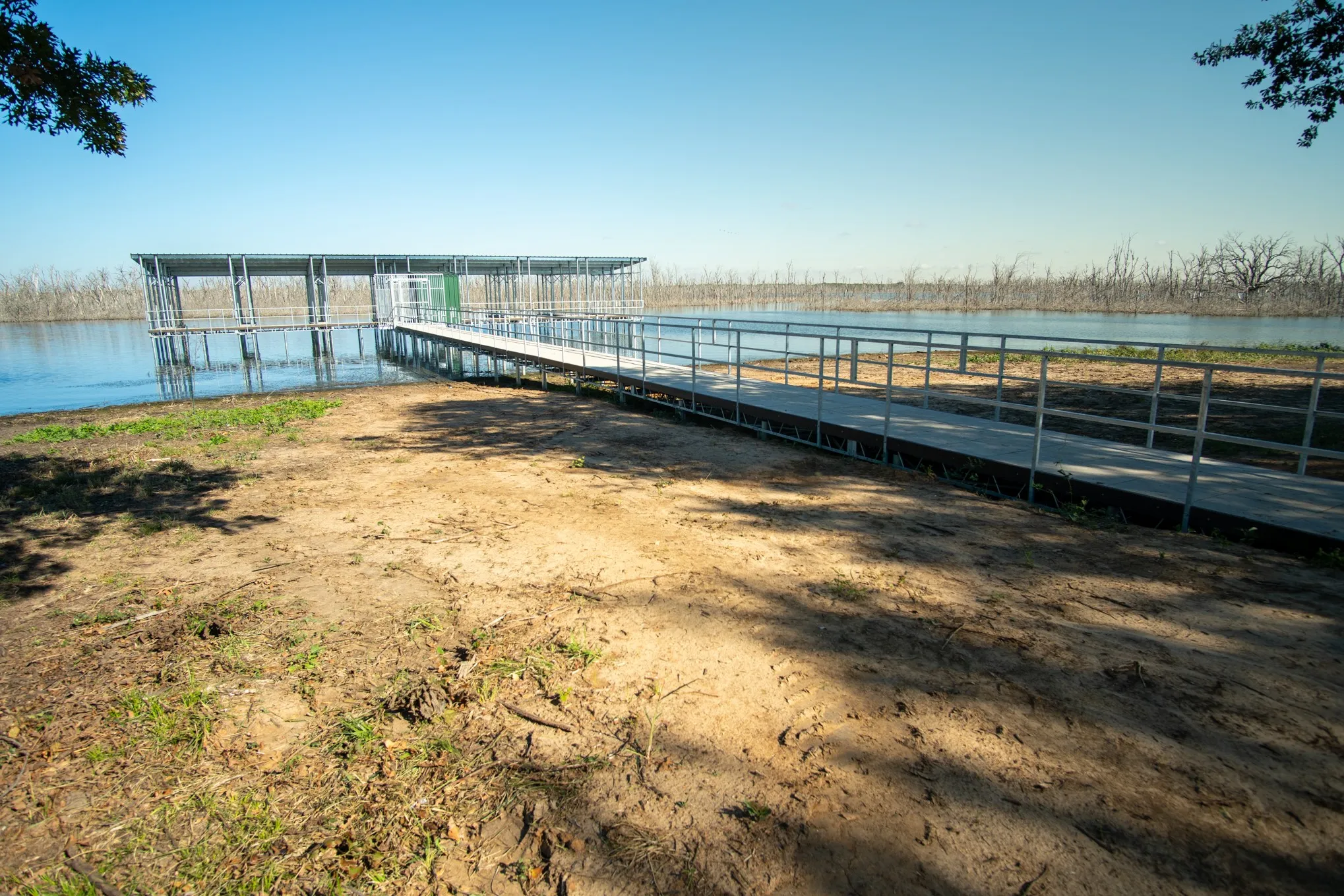 Dock featuring a water view