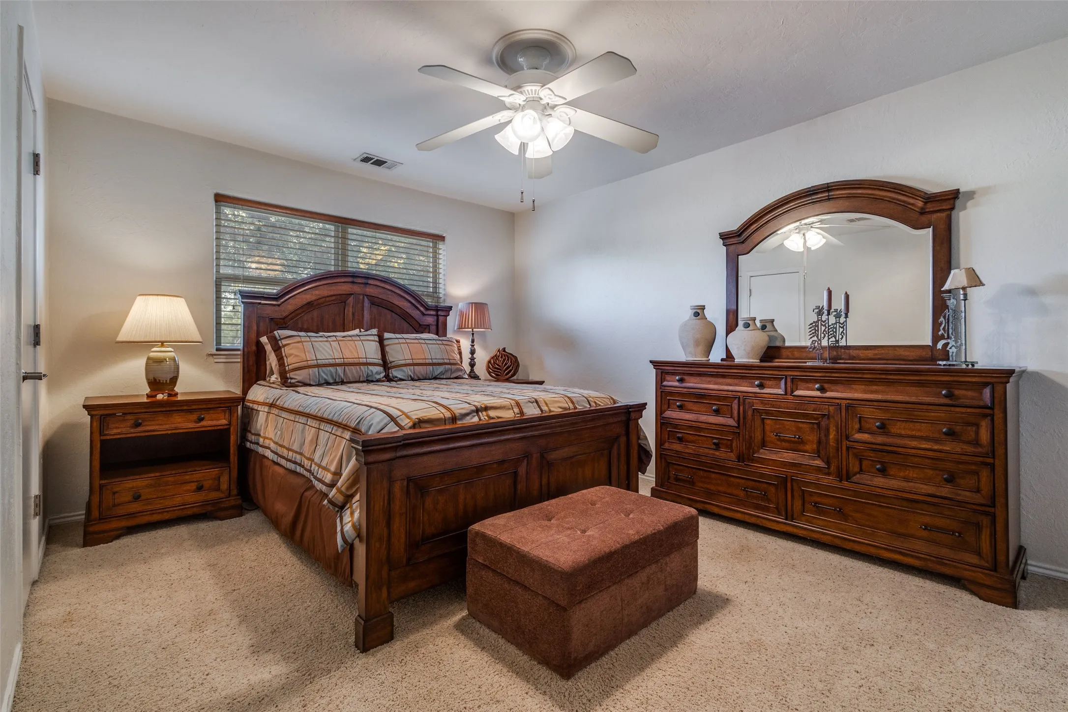 Third up stairs bed room is large with direct access to the shared bath.