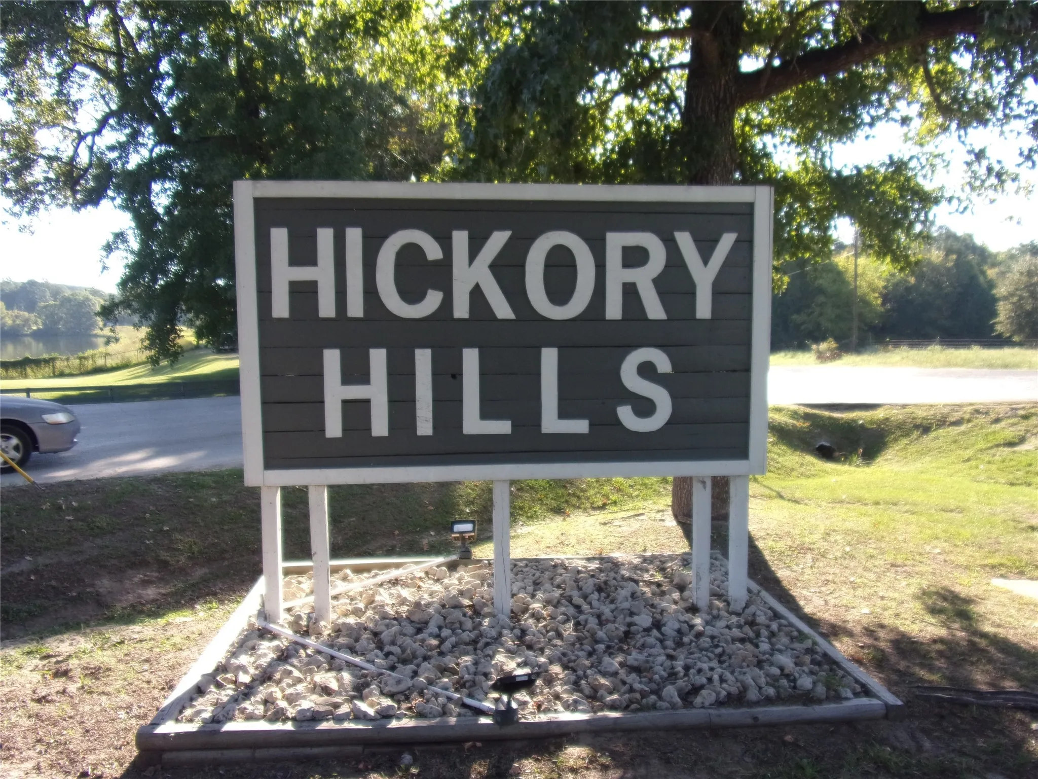 Entrance sign of community