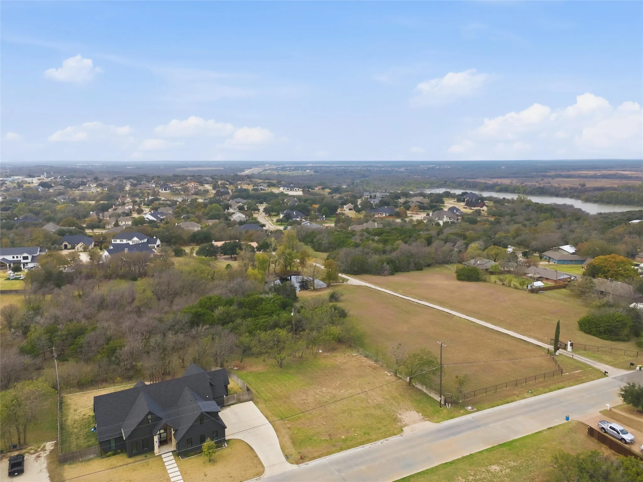 Aerial view of property's location