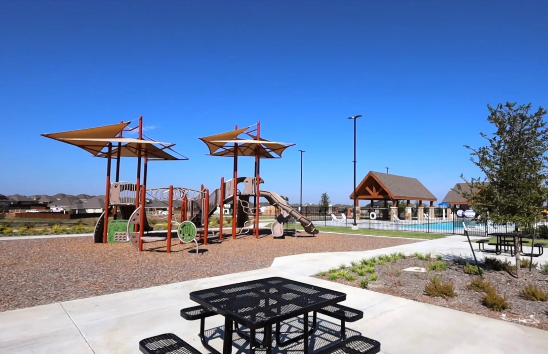 Playground in amenities center