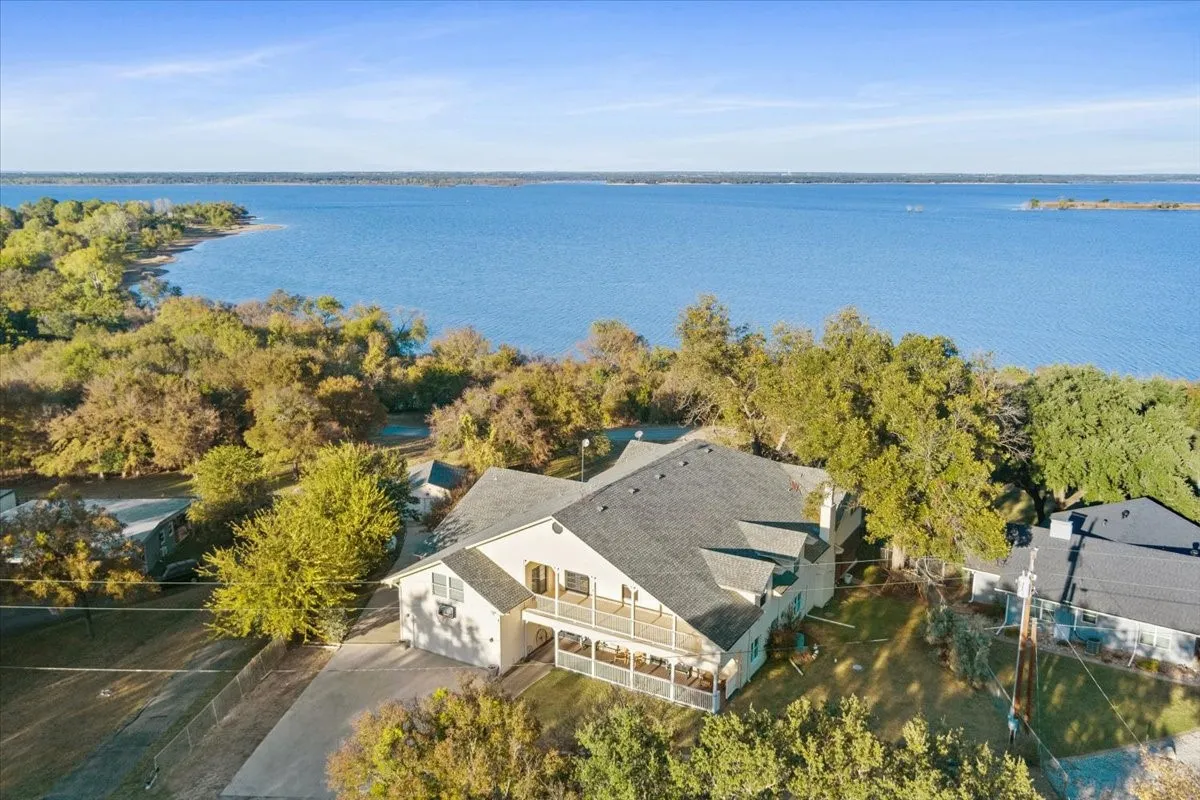View of subject property featuring a nearby body of water