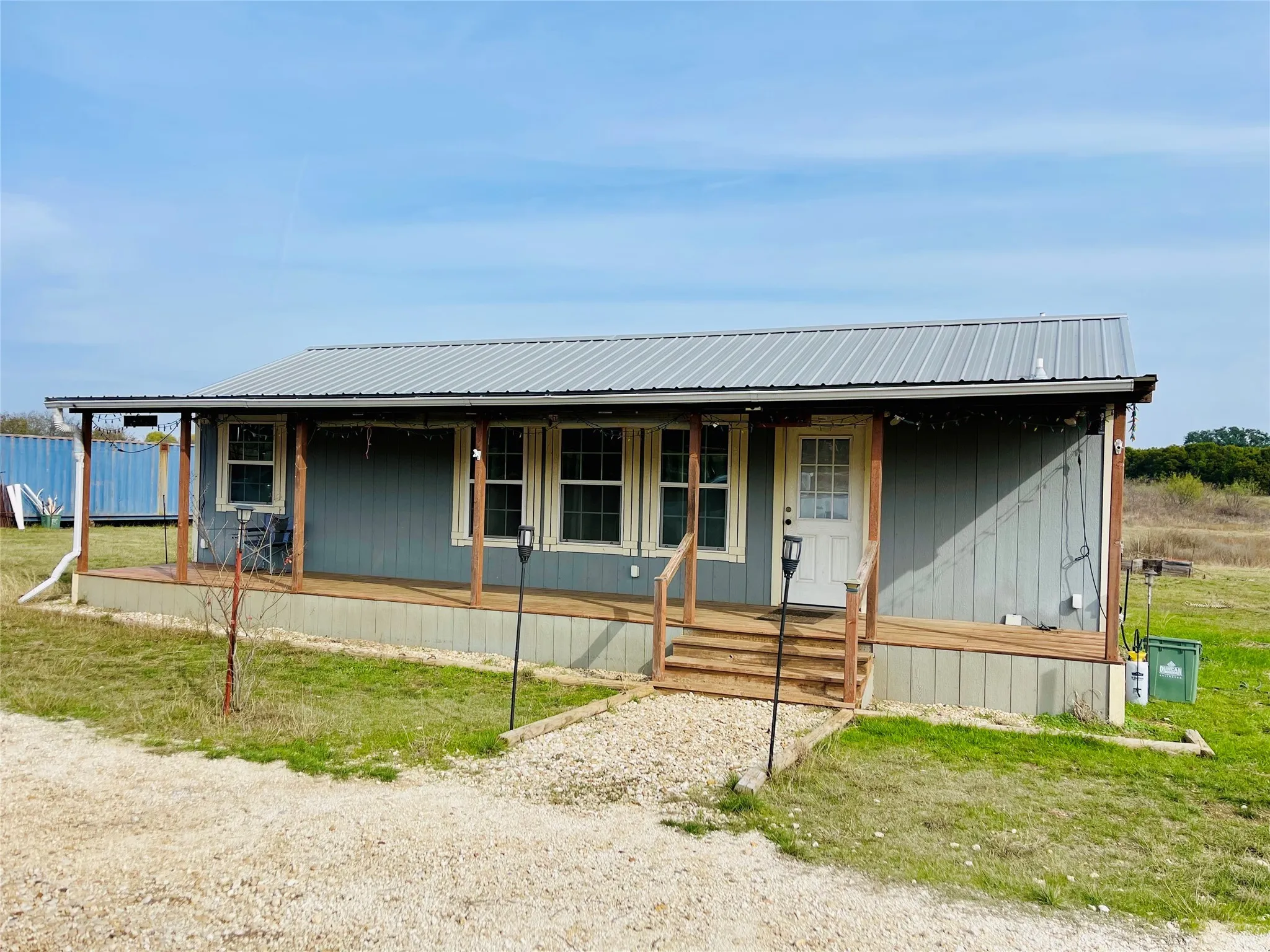 View of front of cabin