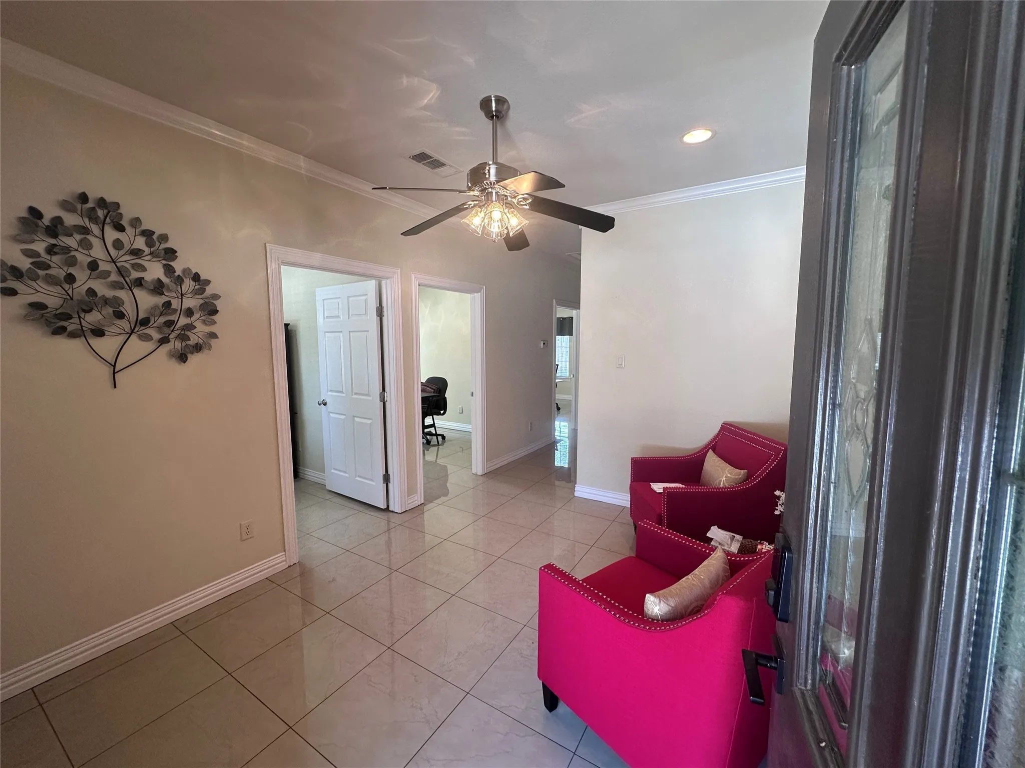 View from entry to unit