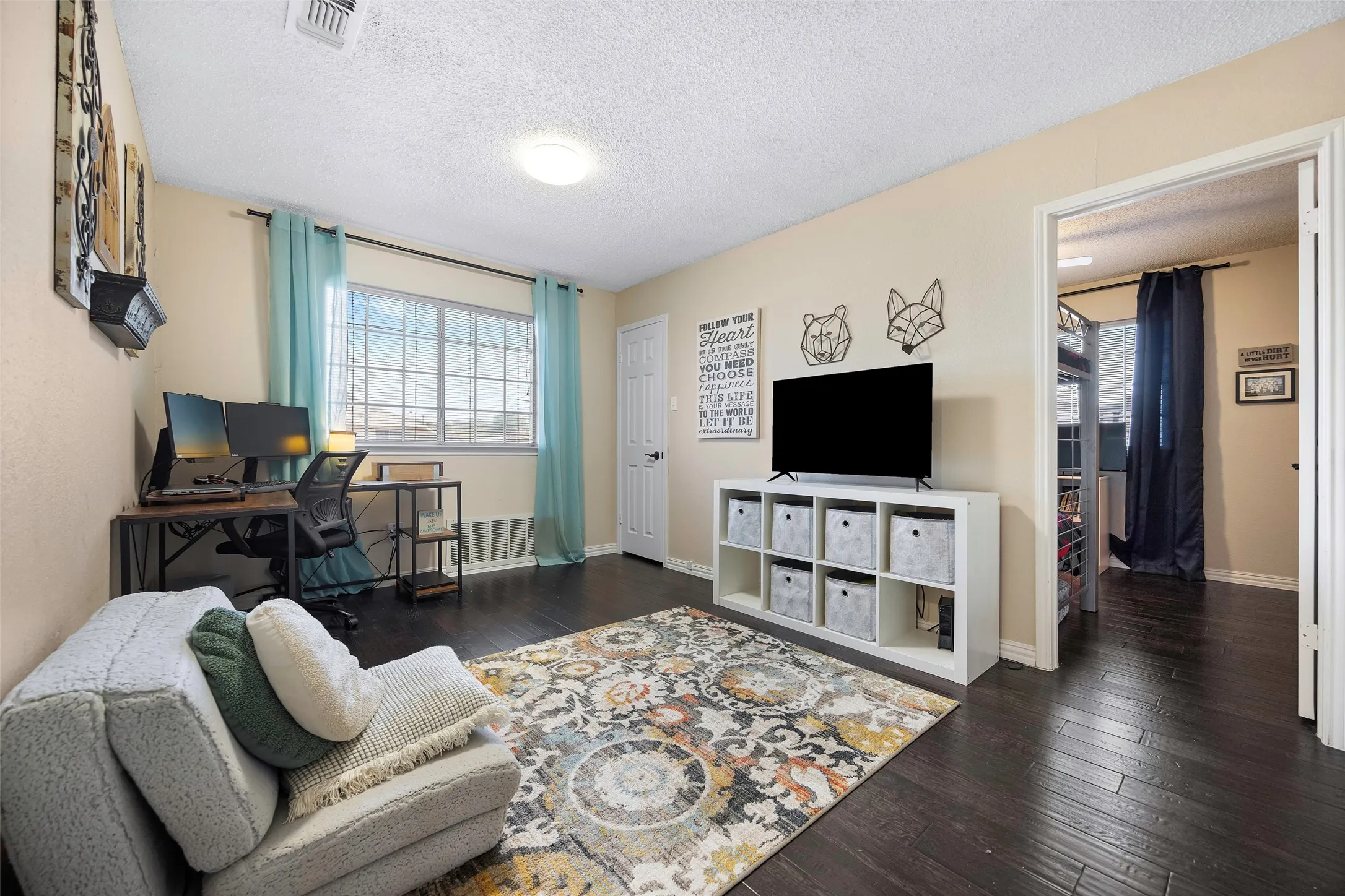 Spacious loft area located between secondary bedrooms