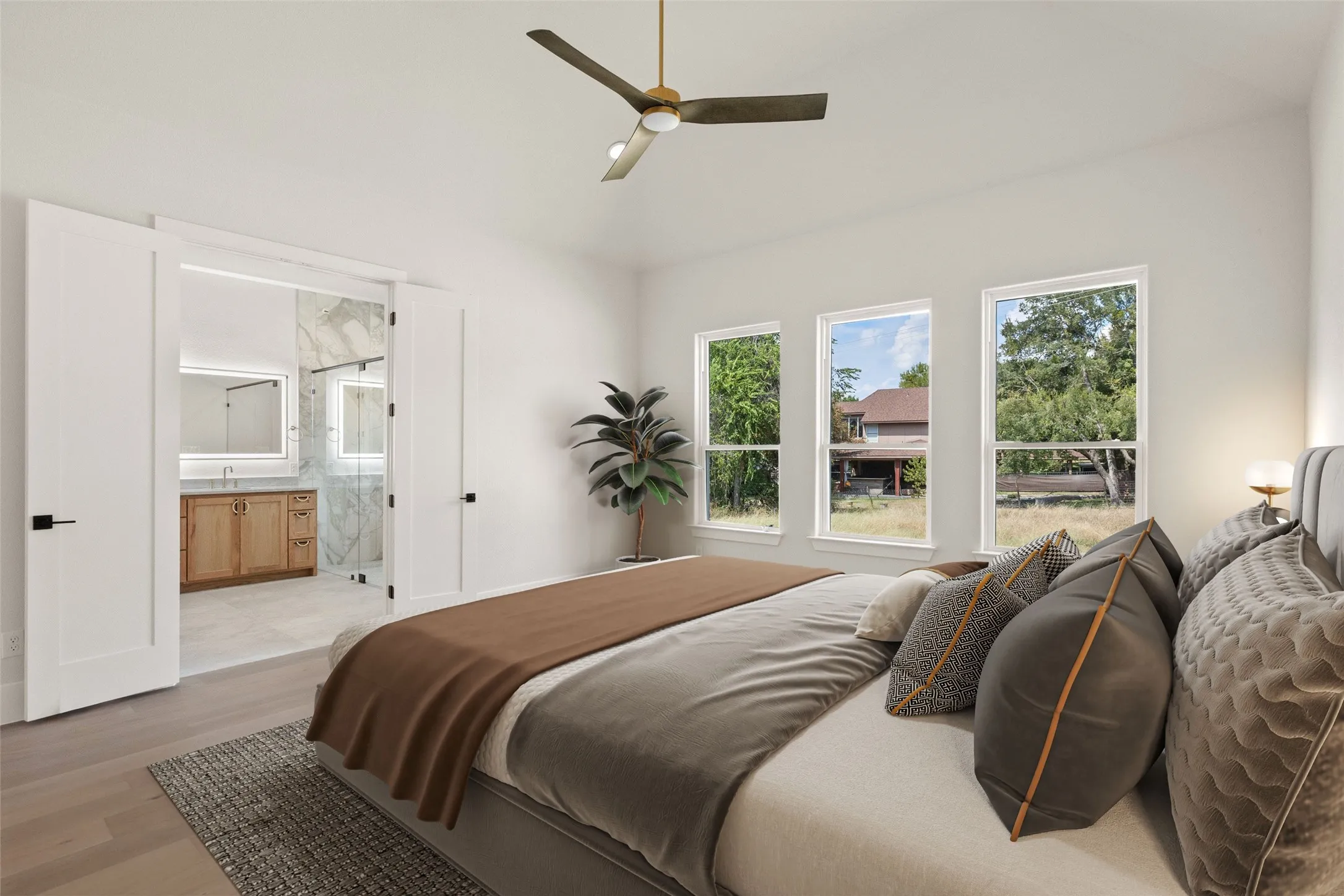 Virtually Staged: Primary Suite