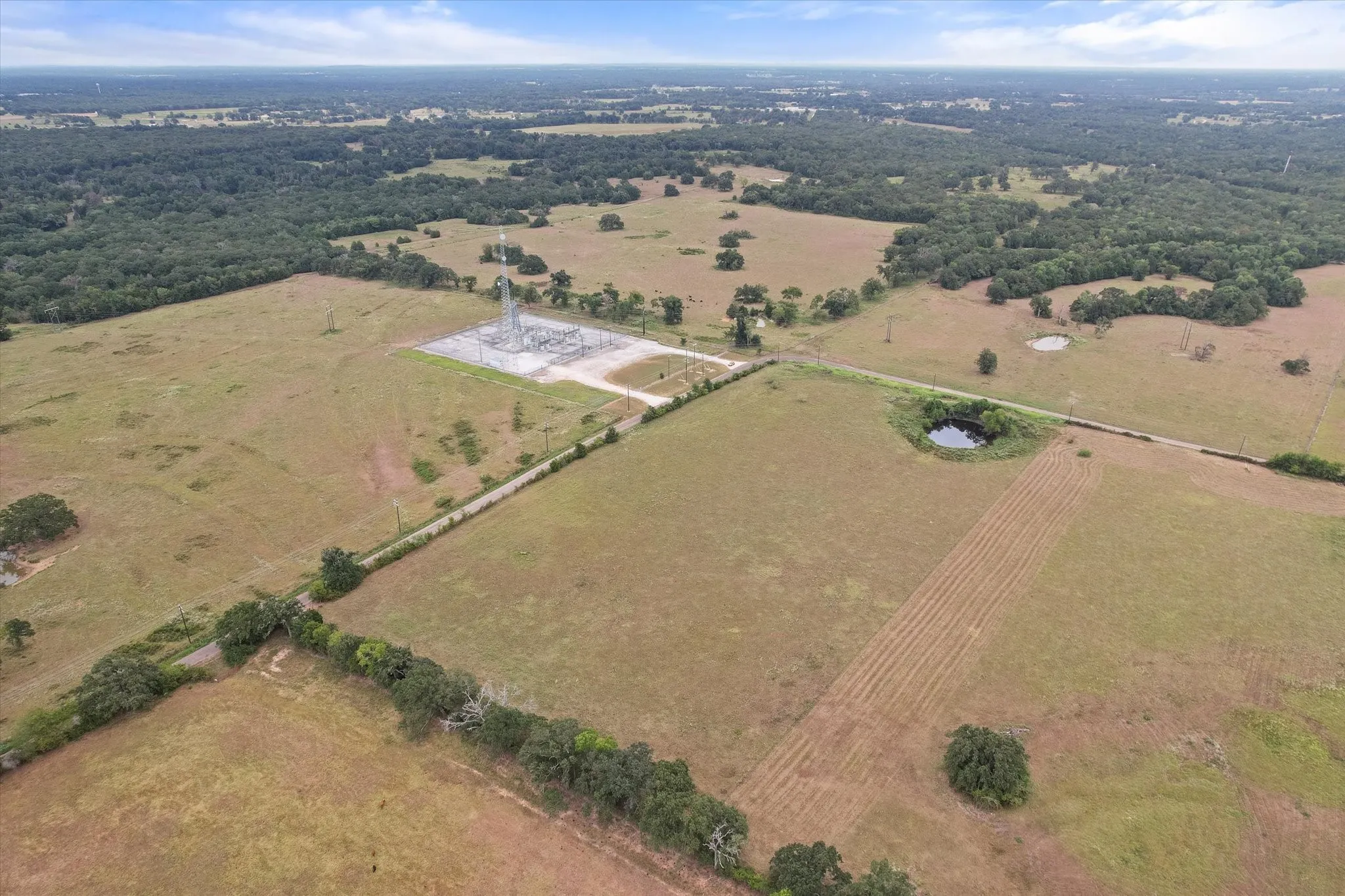 Drone / aerial view with a rural view