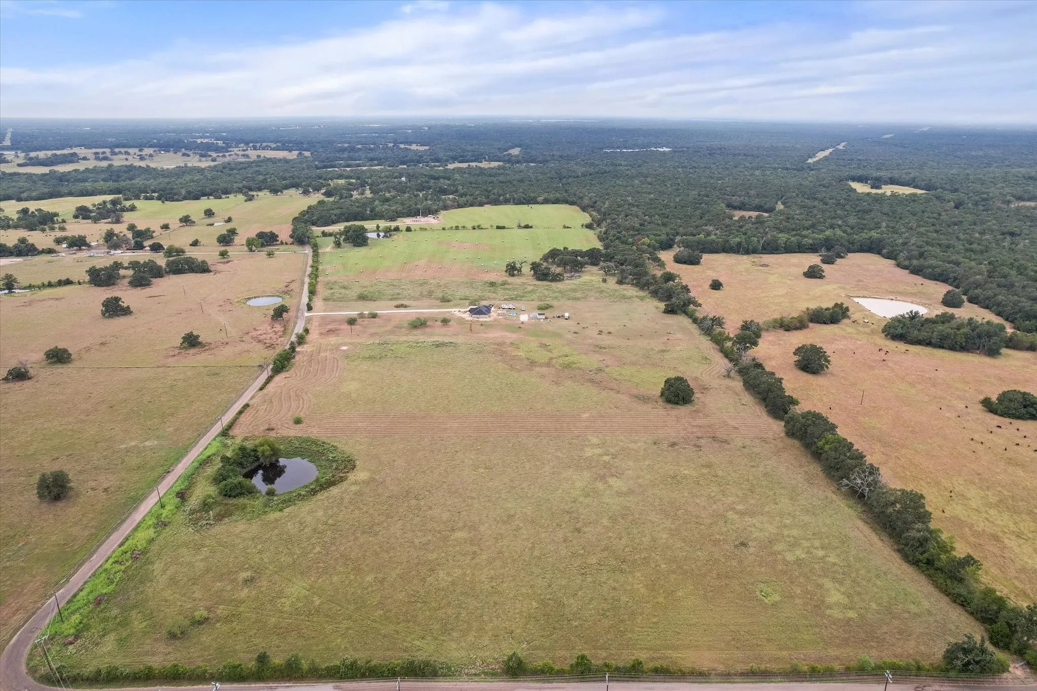 Bird's eye view featuring a rural view