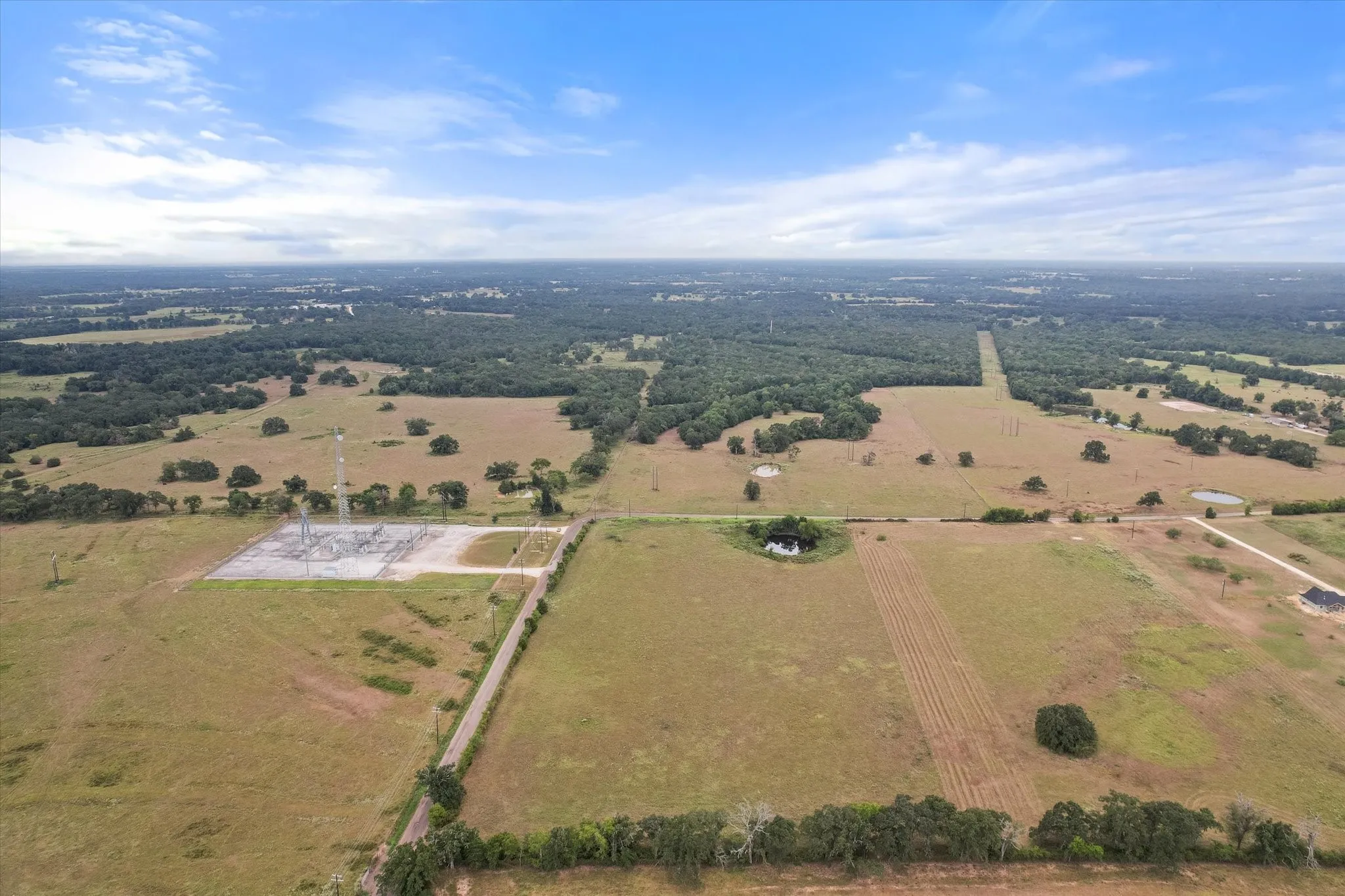 Bird's eye view with a rural view