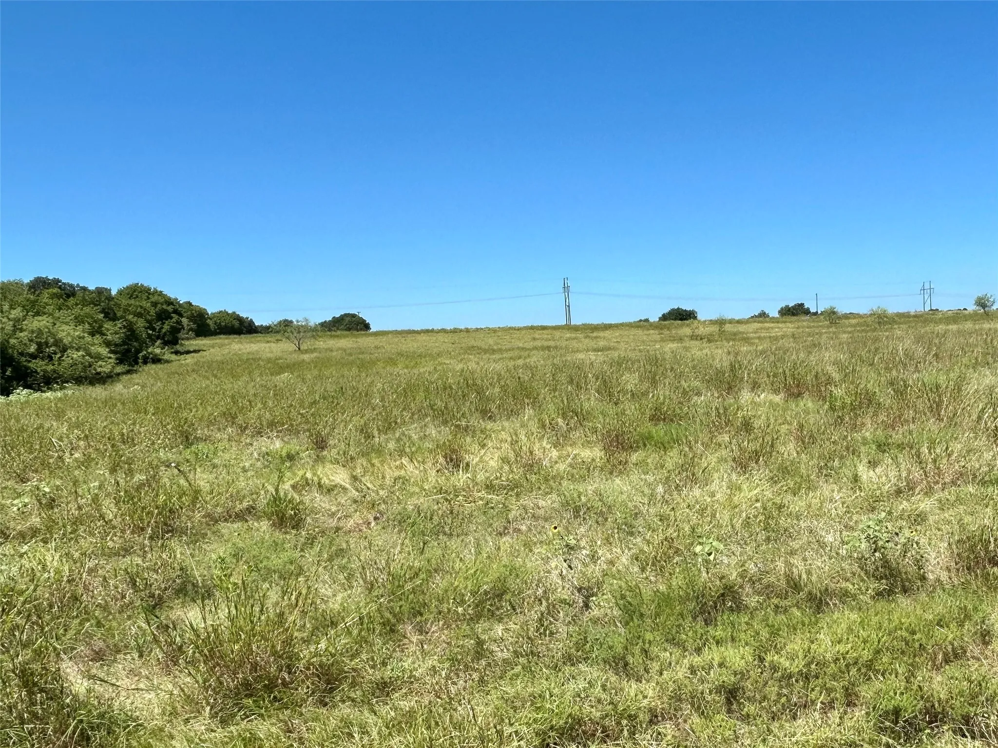 View from the back of the property toward state highway