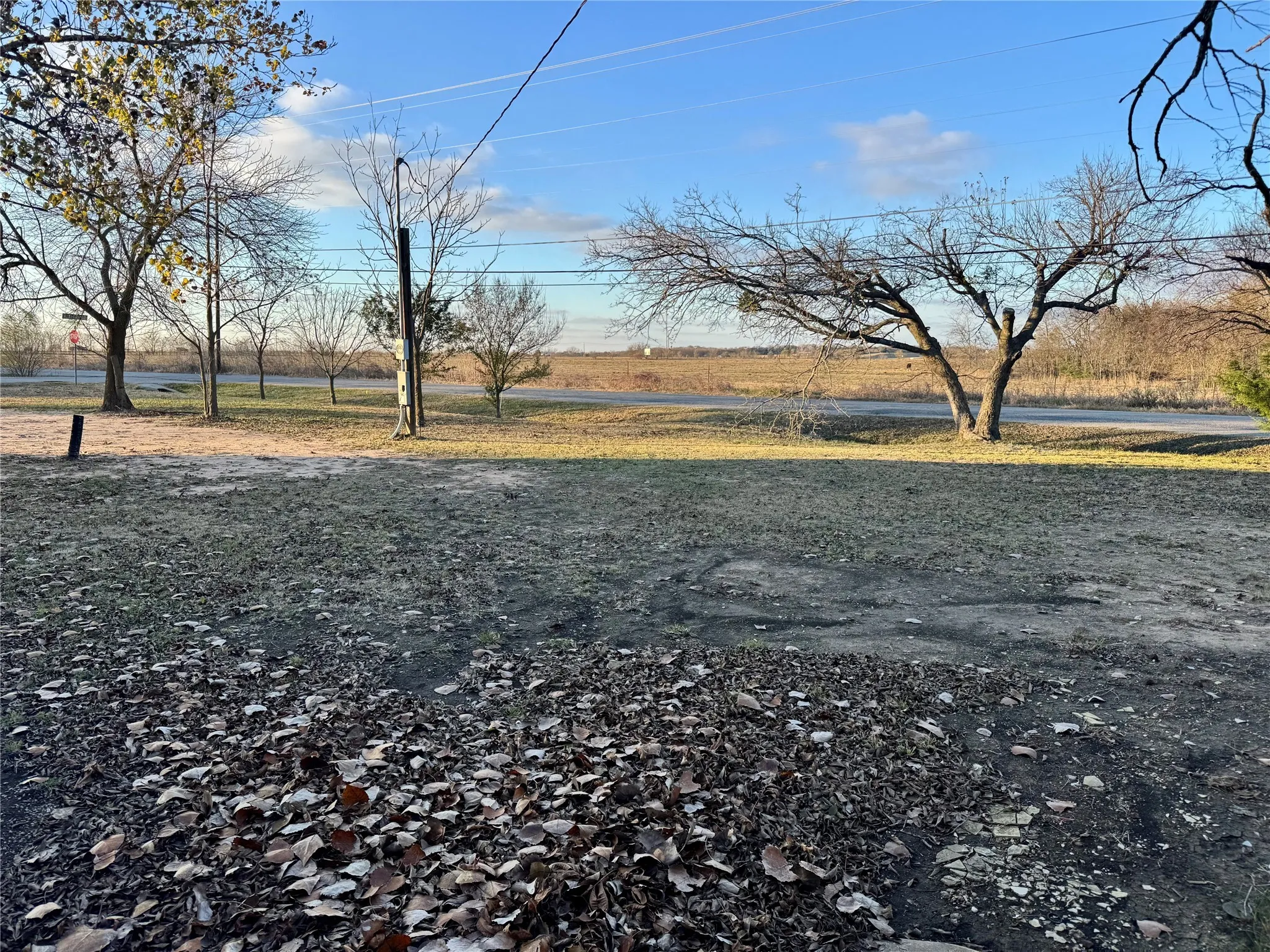 Back corner lot facing northwest.