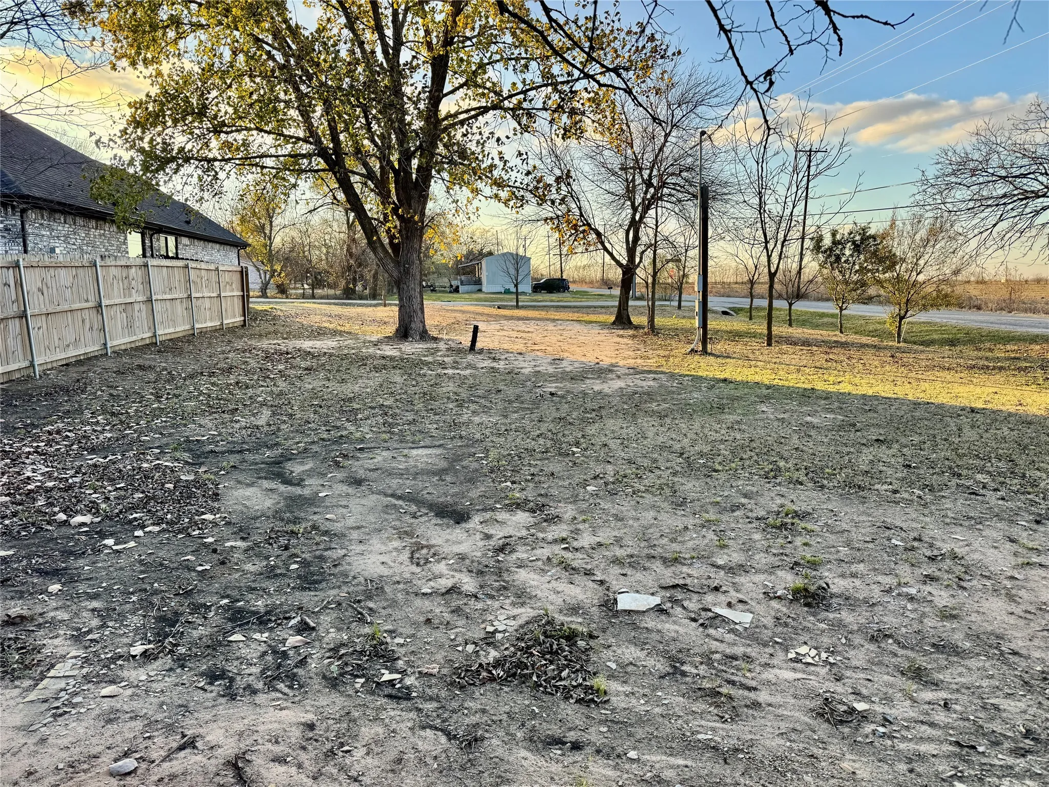Cleared lot.
